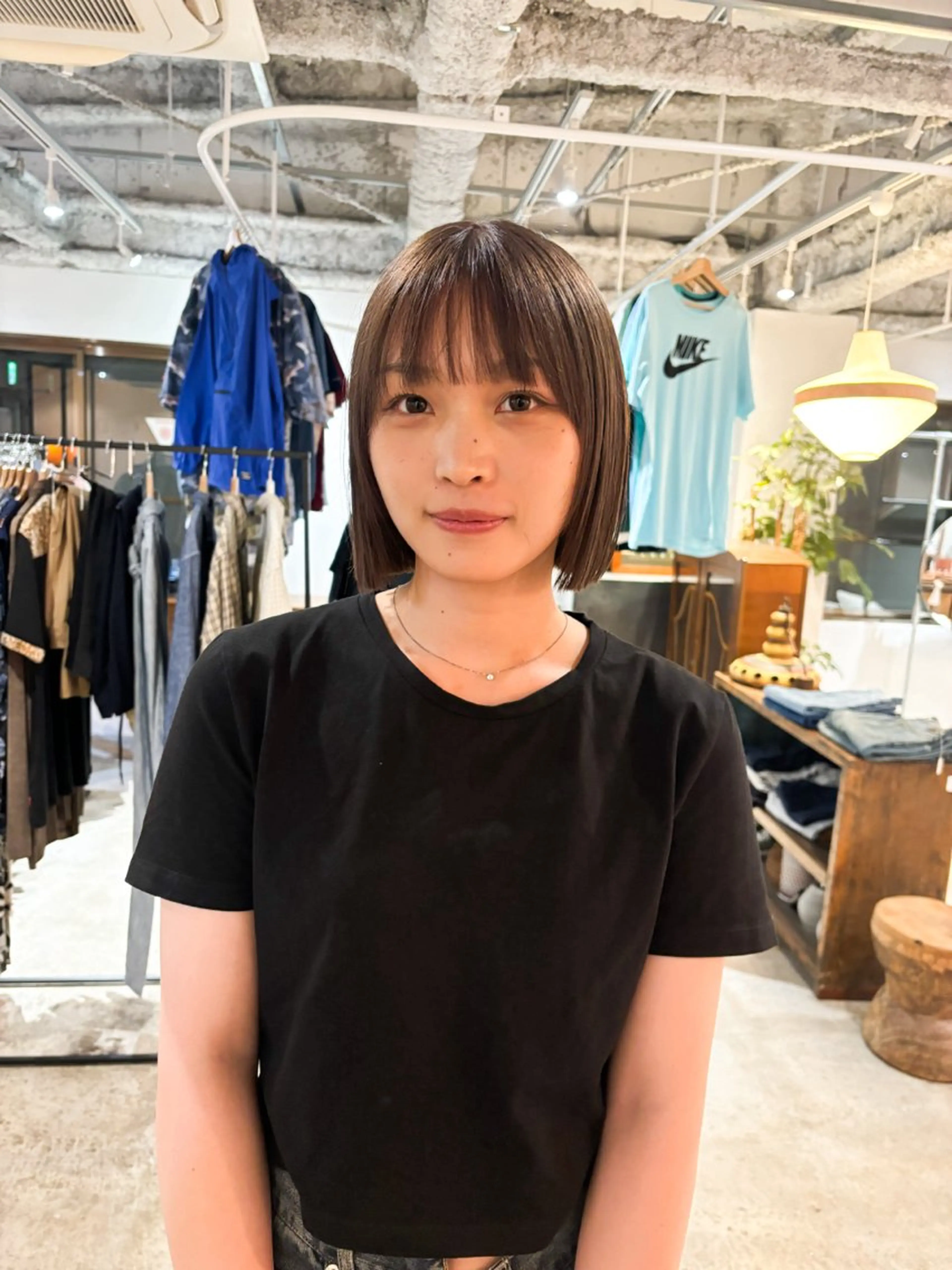 ショート カラー ベージュカラー ブラウンカラー ブラウンベージュ ボブ カット ヘアカラー Takuma Suzuki中目黒のヘアスタイル