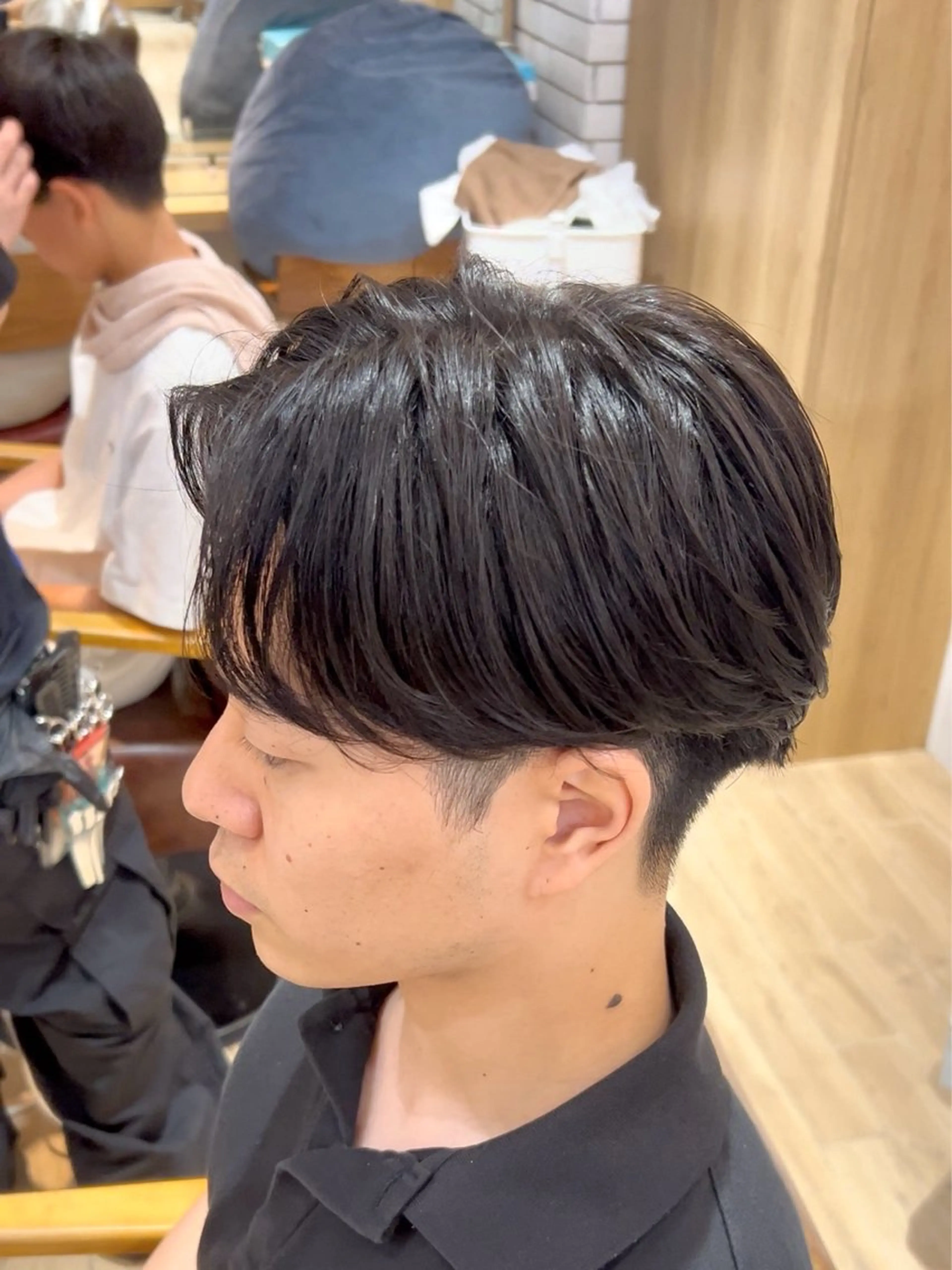 パーマ メンズ センターパート メンズパーマ ニュアンスパーマ カット ヘッドスパ メンズ/パーマ/ 目黒/オノザトのヘアスタイル