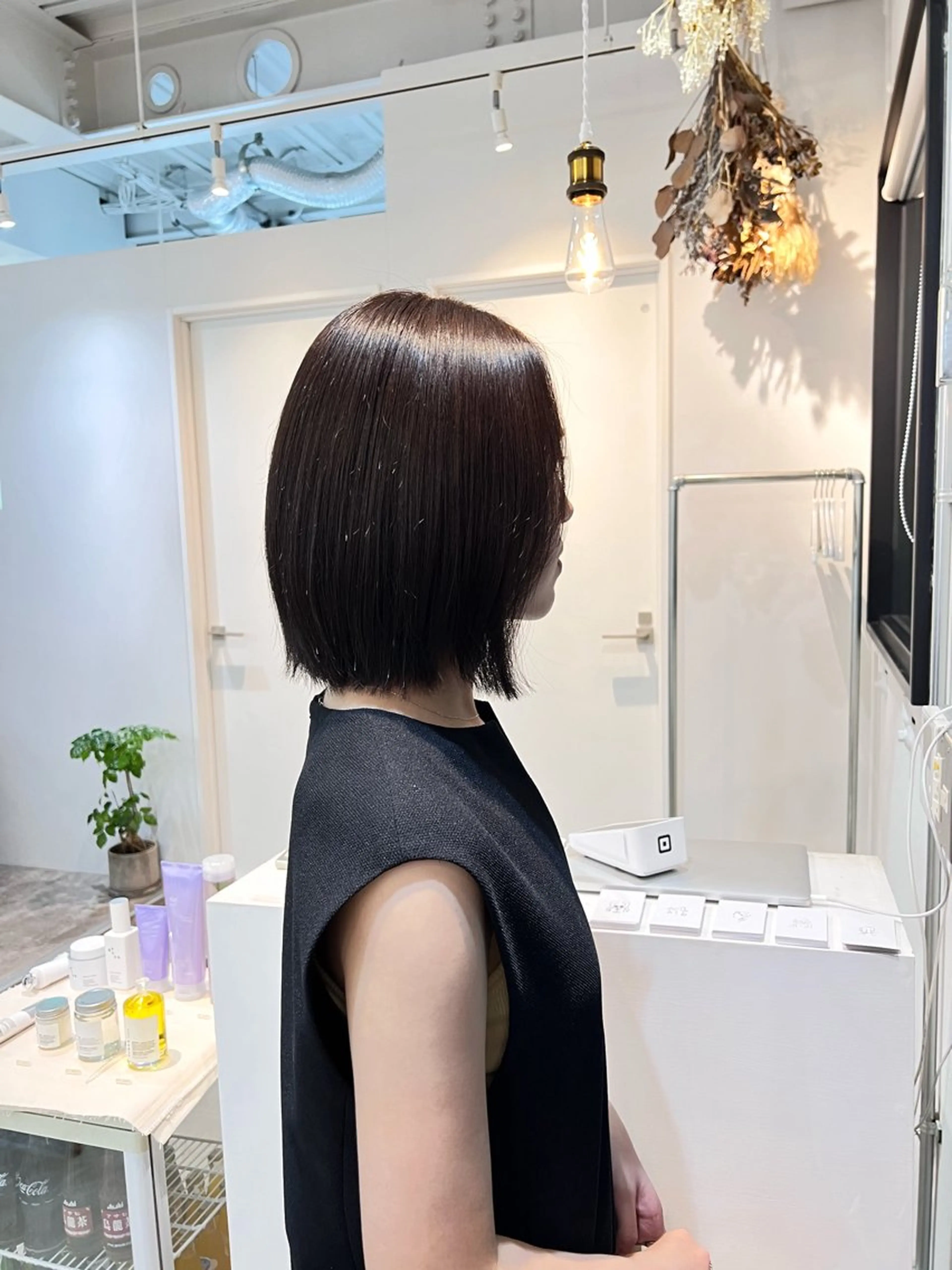 ミディアム カラー ブラウンカラー カット 縮毛矯正 loka 表参道 【ロカ】所属・松坂 真衣のヘアスタイル