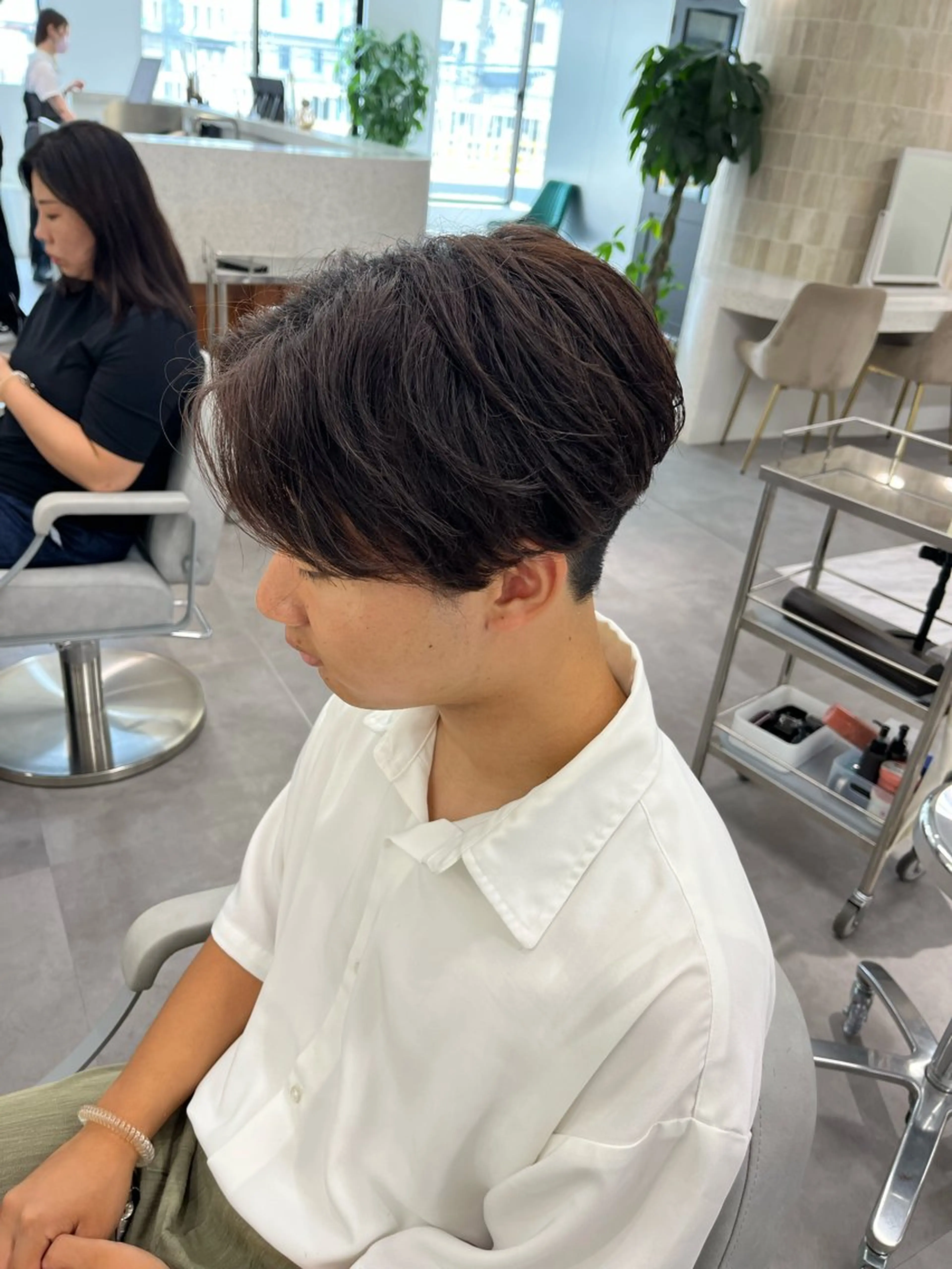 パーマ メンズ 藤川 克己のヘアスタイル