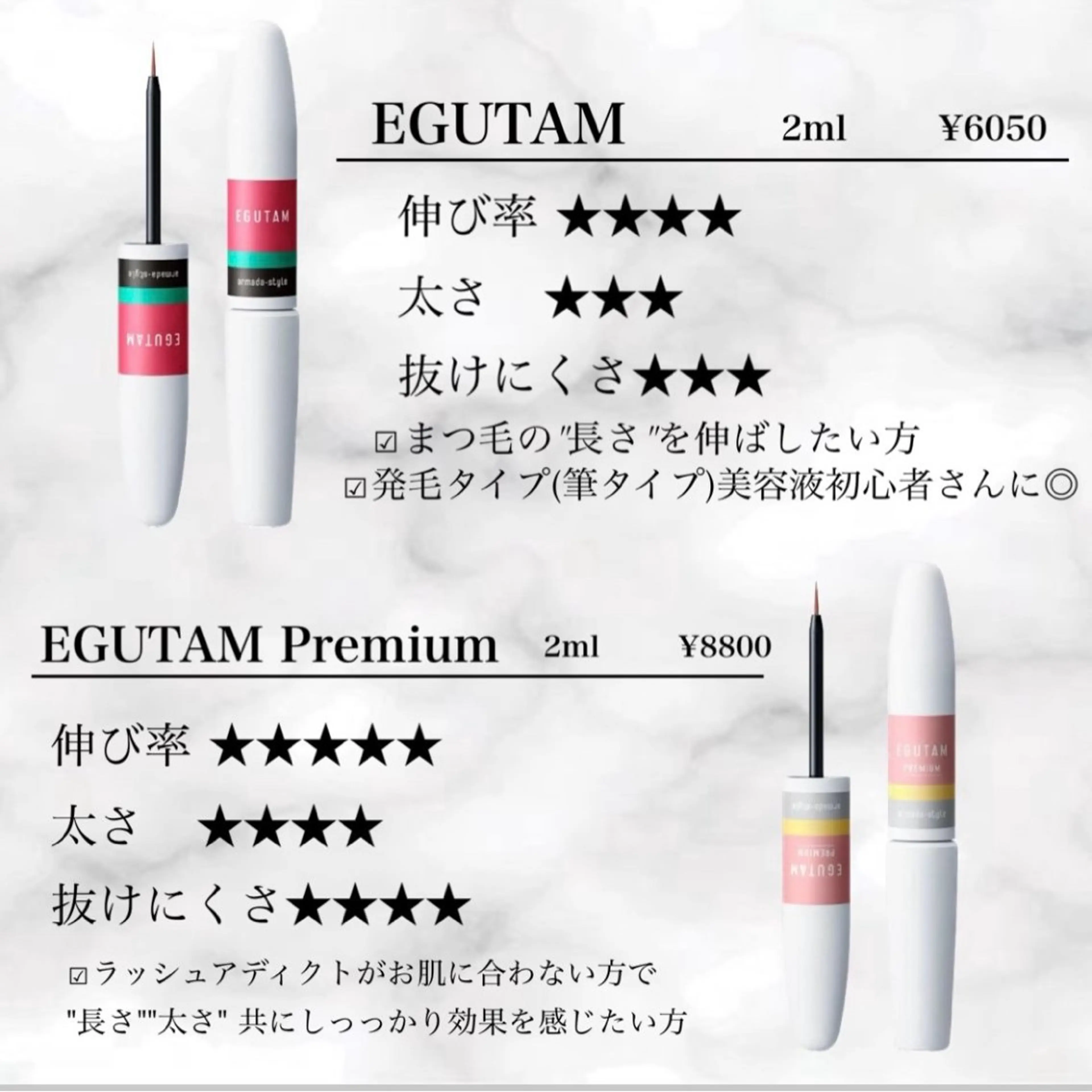 マツエク・マツパ TOP BROW 山内のマツエク・マツパデザイン