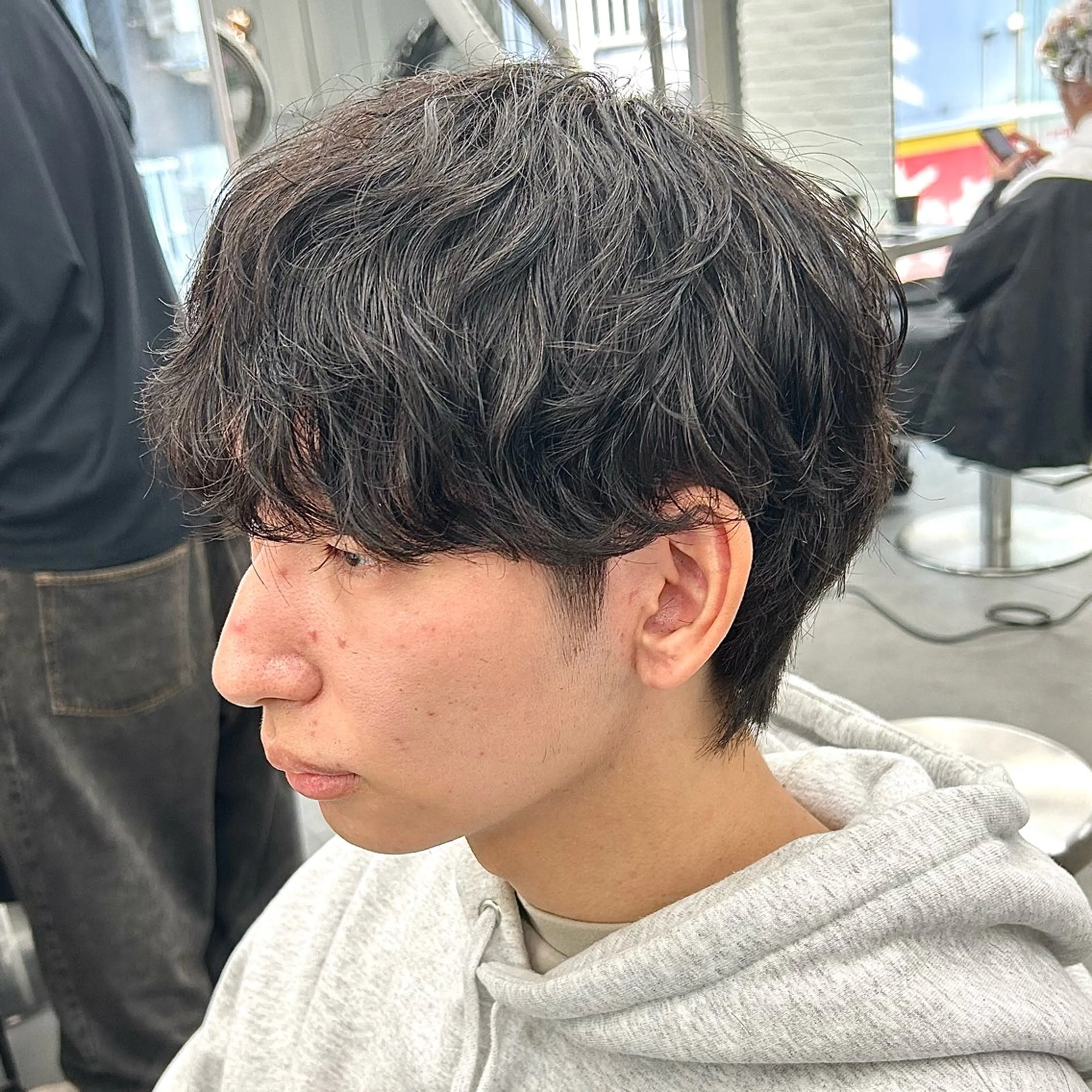 パーマ メンズ カット パーマ 韓国ヘア🇰🇷 メンズパーマ/つかさのヘアスタイル