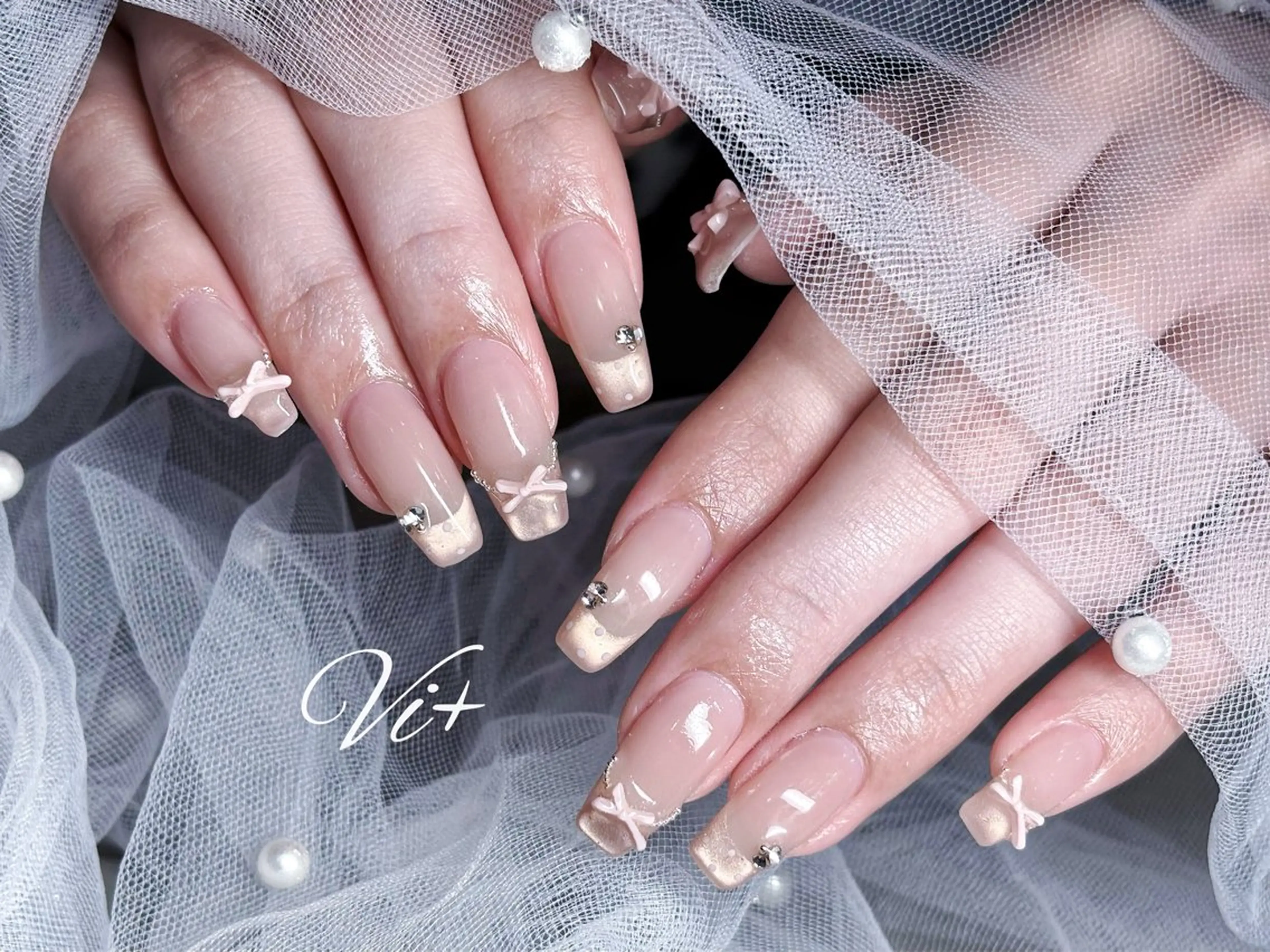ネイル ハンドネイル Nailsalon Vi+ももか🩷のネイルデザイン