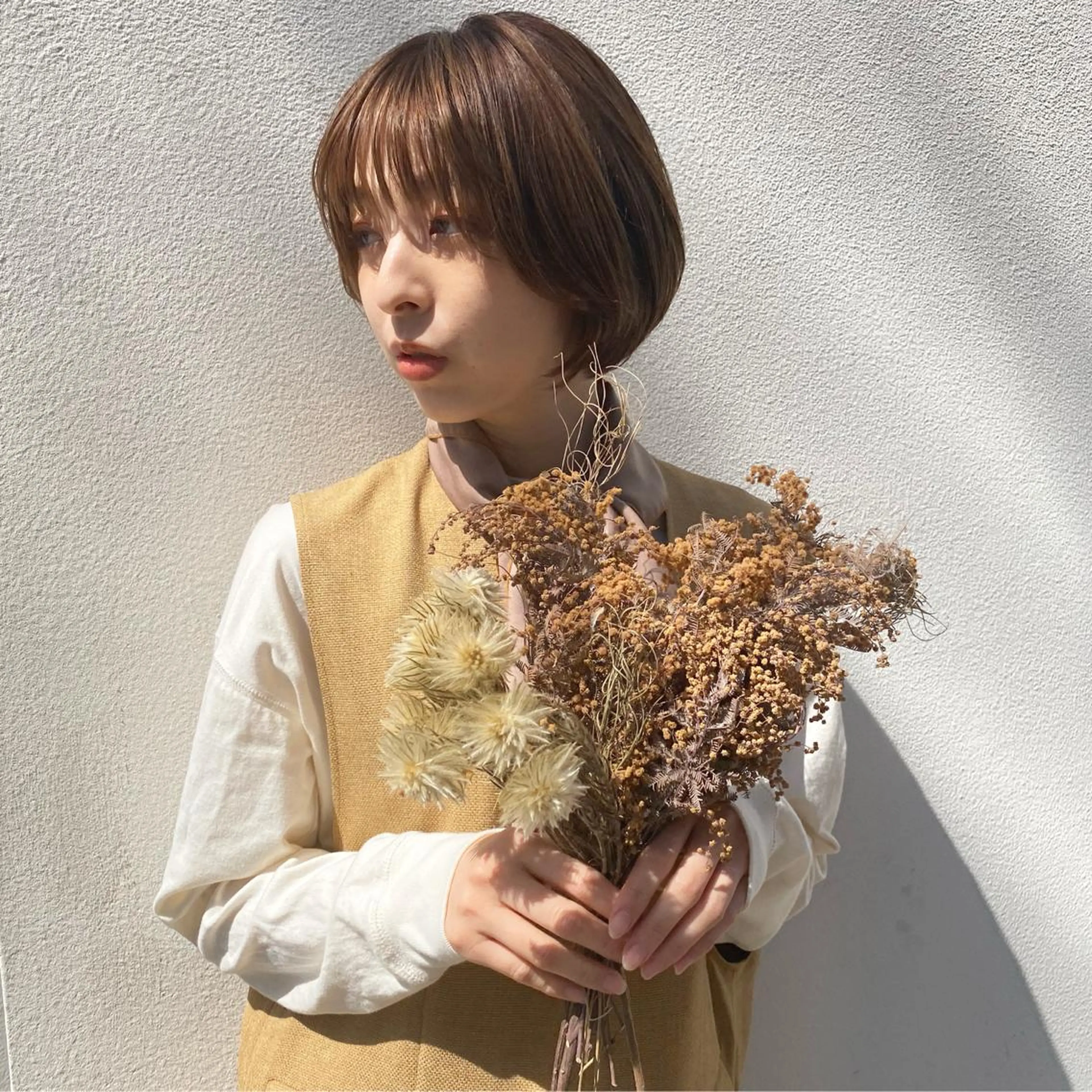 ショート カラー ショートボブ ベージュカラー ボブ ショートヘア 柔らかいcolor 🌿harukaのヘアスタイル