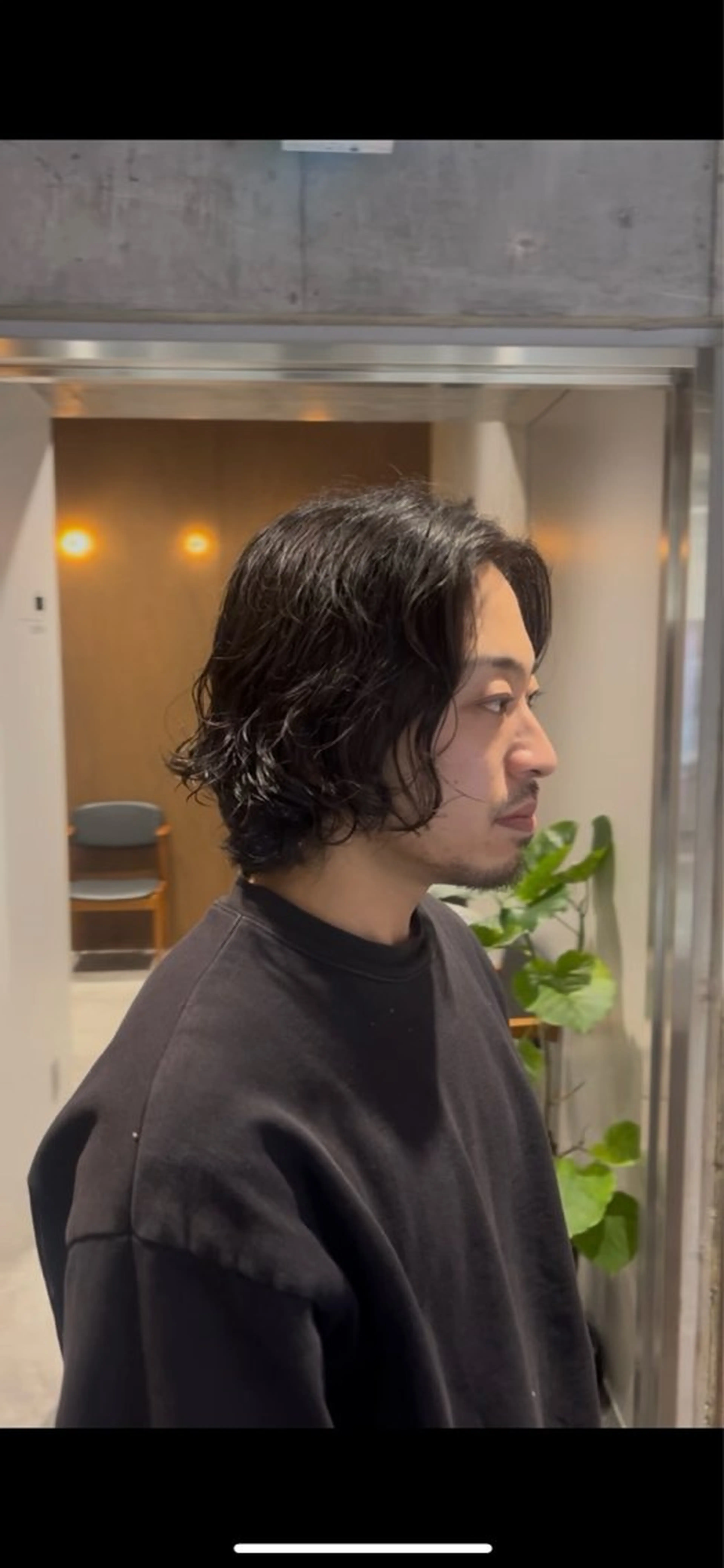 ミディアム パーマ メンズ カット パーマ elima横浜西口所属・fifth/シン🌿 透明感カラー/パーマのヘアスタイル