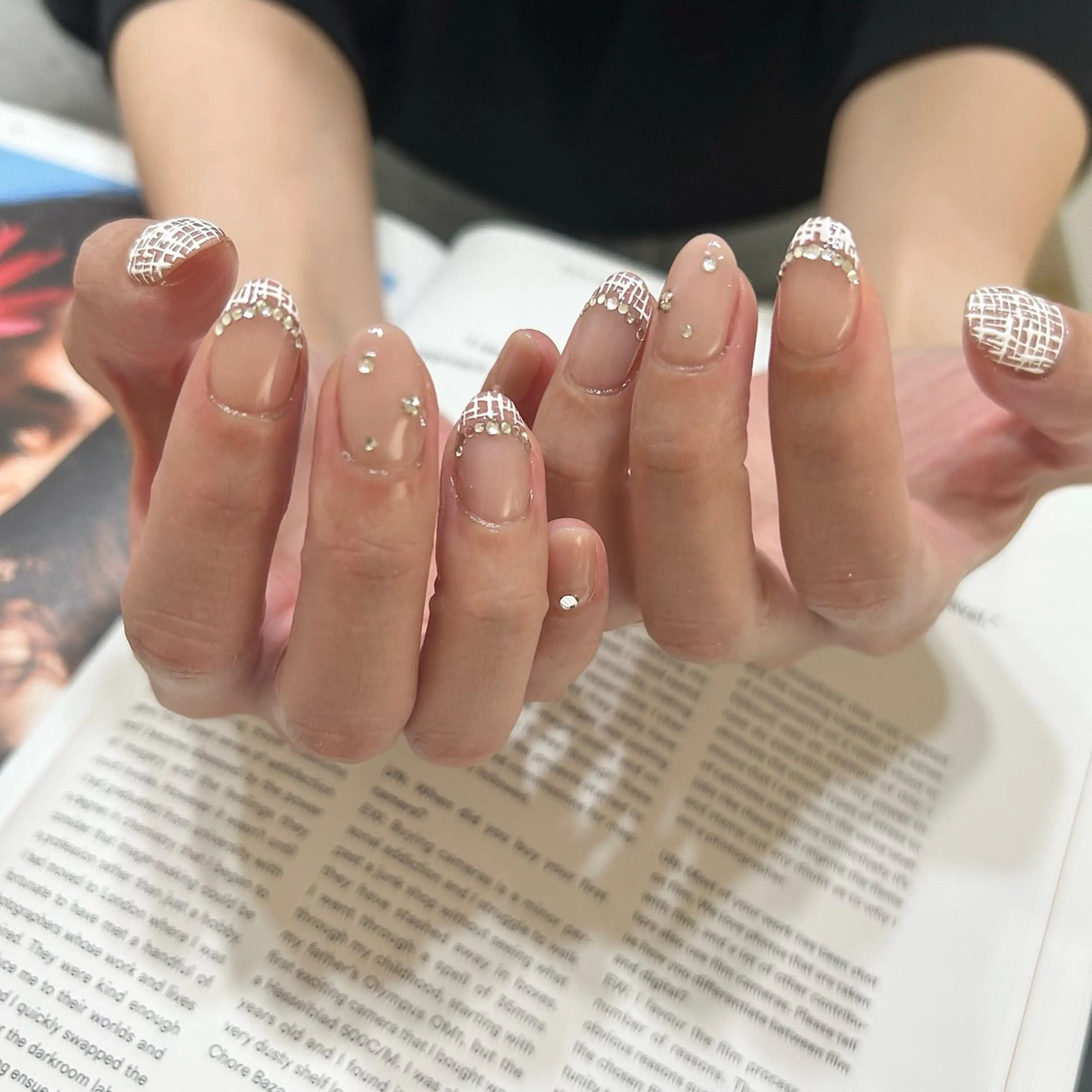 ネイル ブルー フットネイル ジェルネイル キラキラネイル 韓国ネイル RooM -mizuki-のネイルデザイン