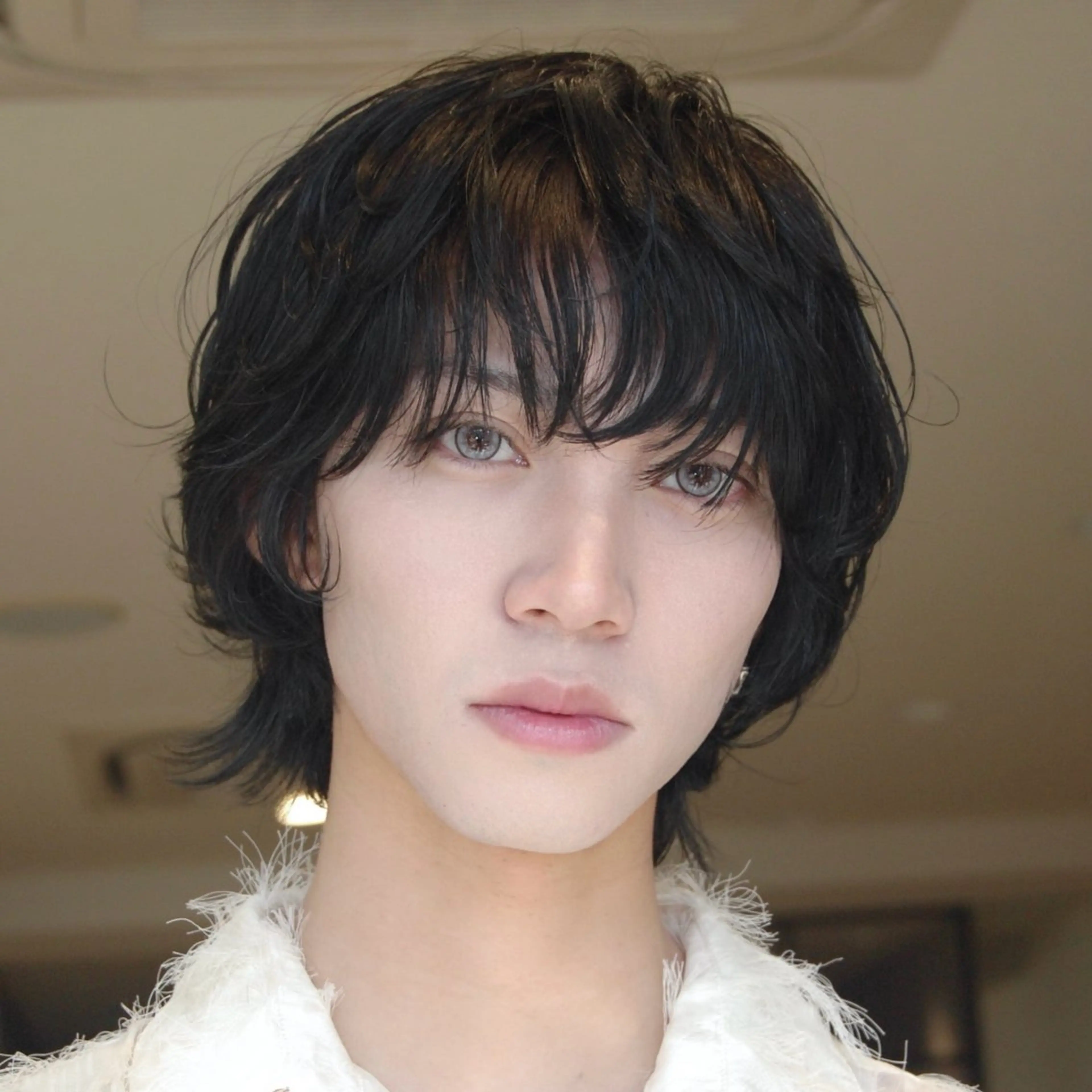 ミディアム カラー パーマ メンズ カット パーマ トリートメント "ラフな雰囲気"🍃 パーマ🌀かんたまるのヘアスタイル