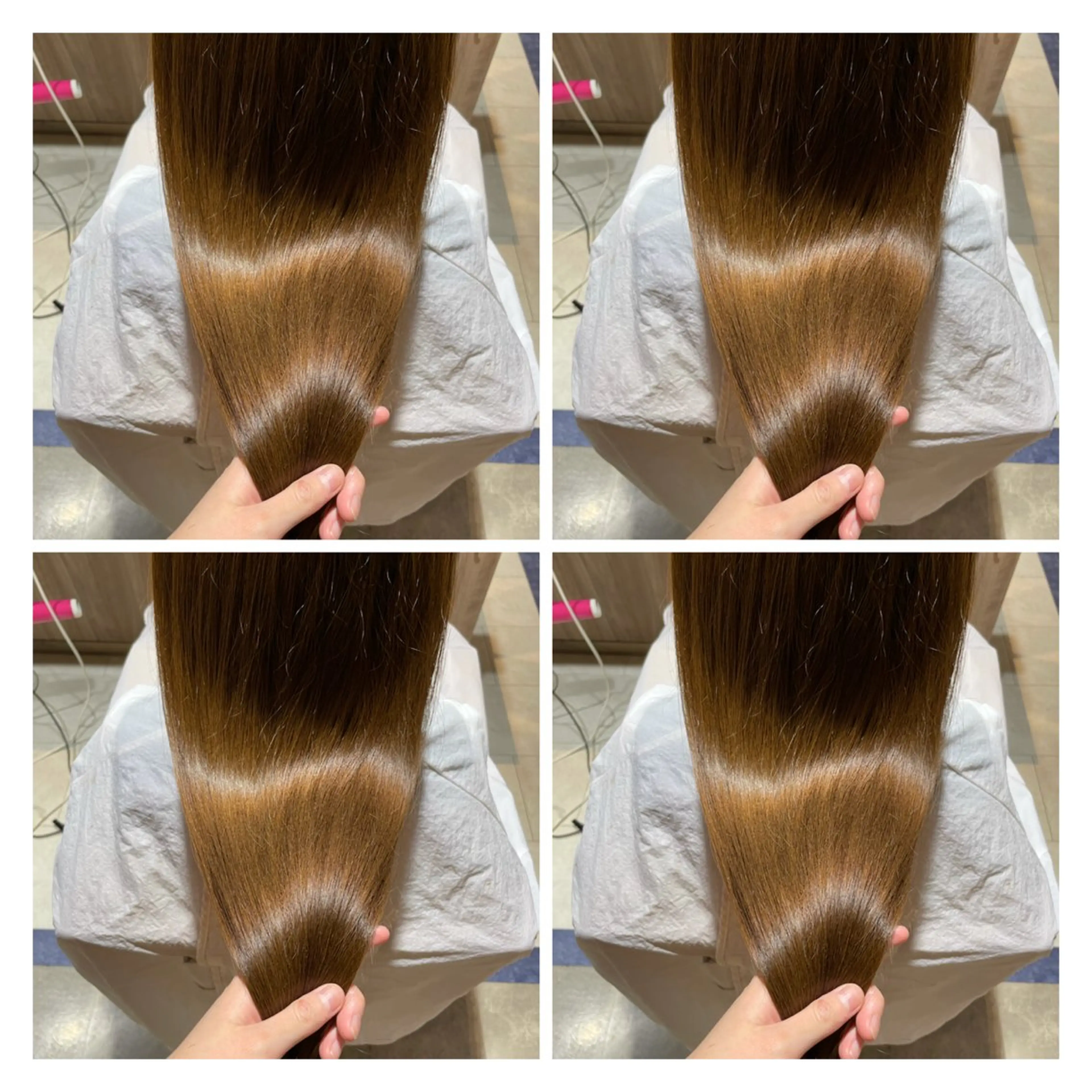 ロング ヘアカラー トリートメント 艶髪×透明感カラー ののかのヘアスタイル