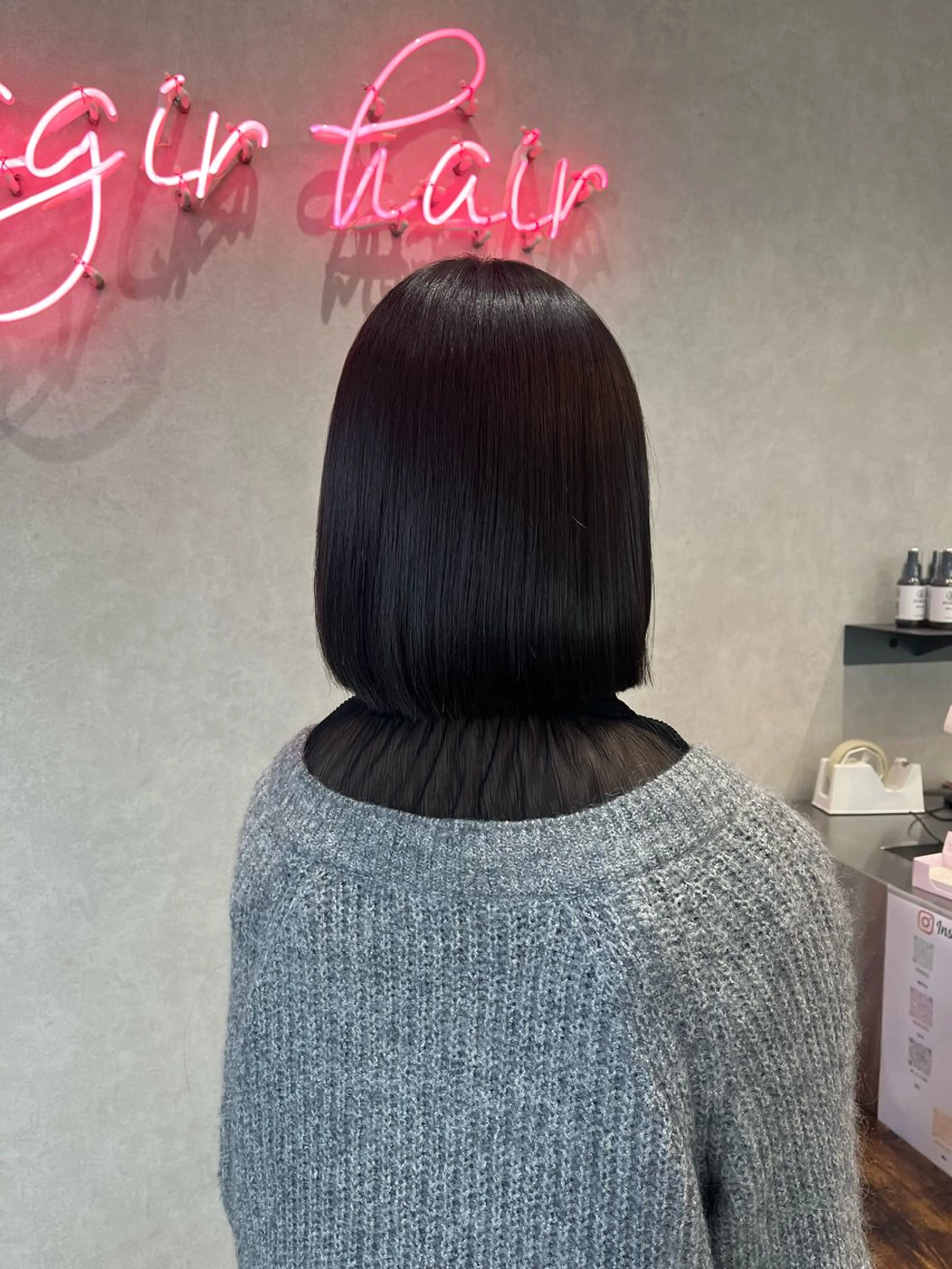 ミディアム カット トリートメント 🪽髪質改善矯正 🤍MIU🤍のヘアスタイル