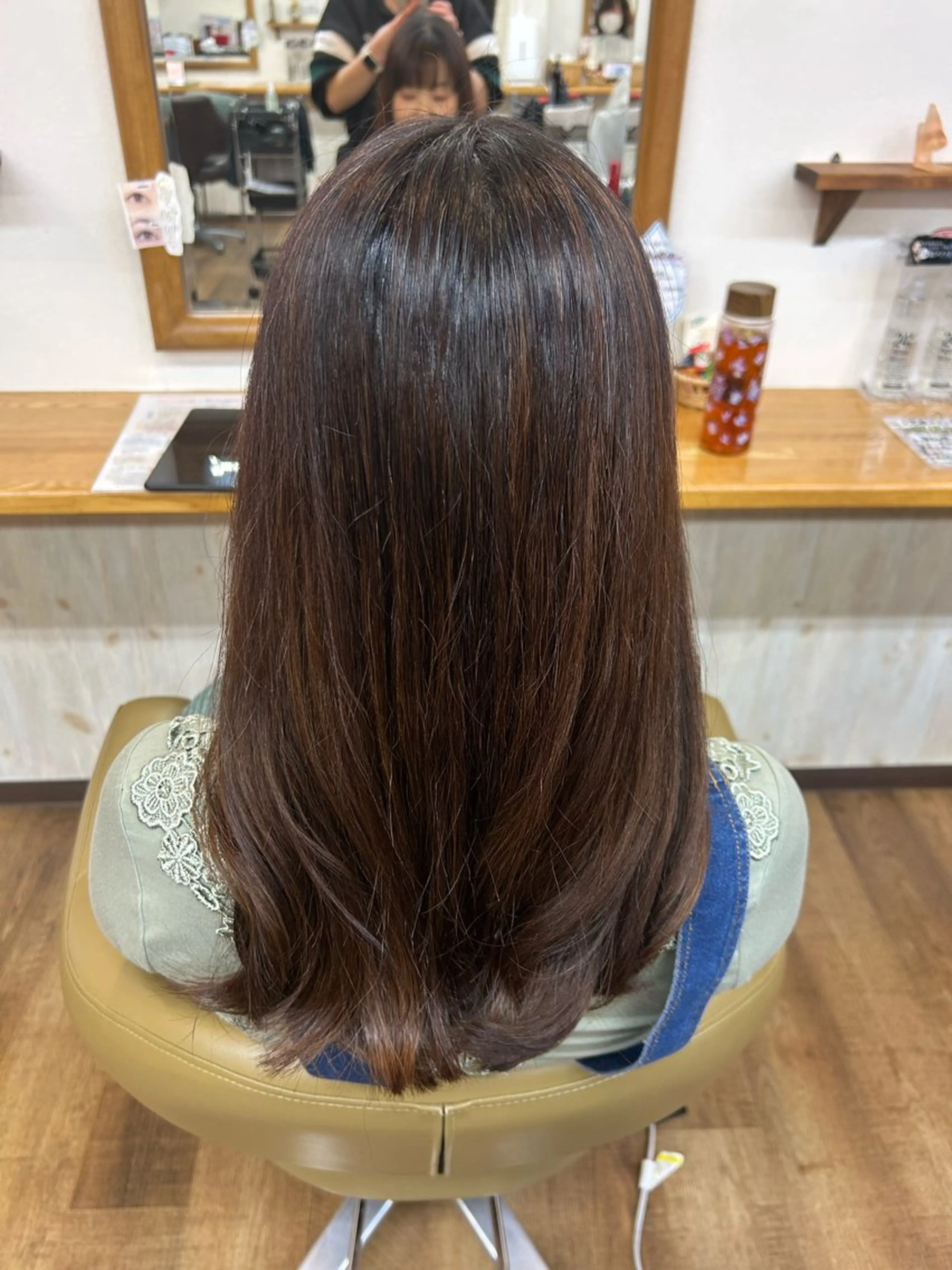 ロング カラー パーマ 大久保 藍梨のヘアスタイル