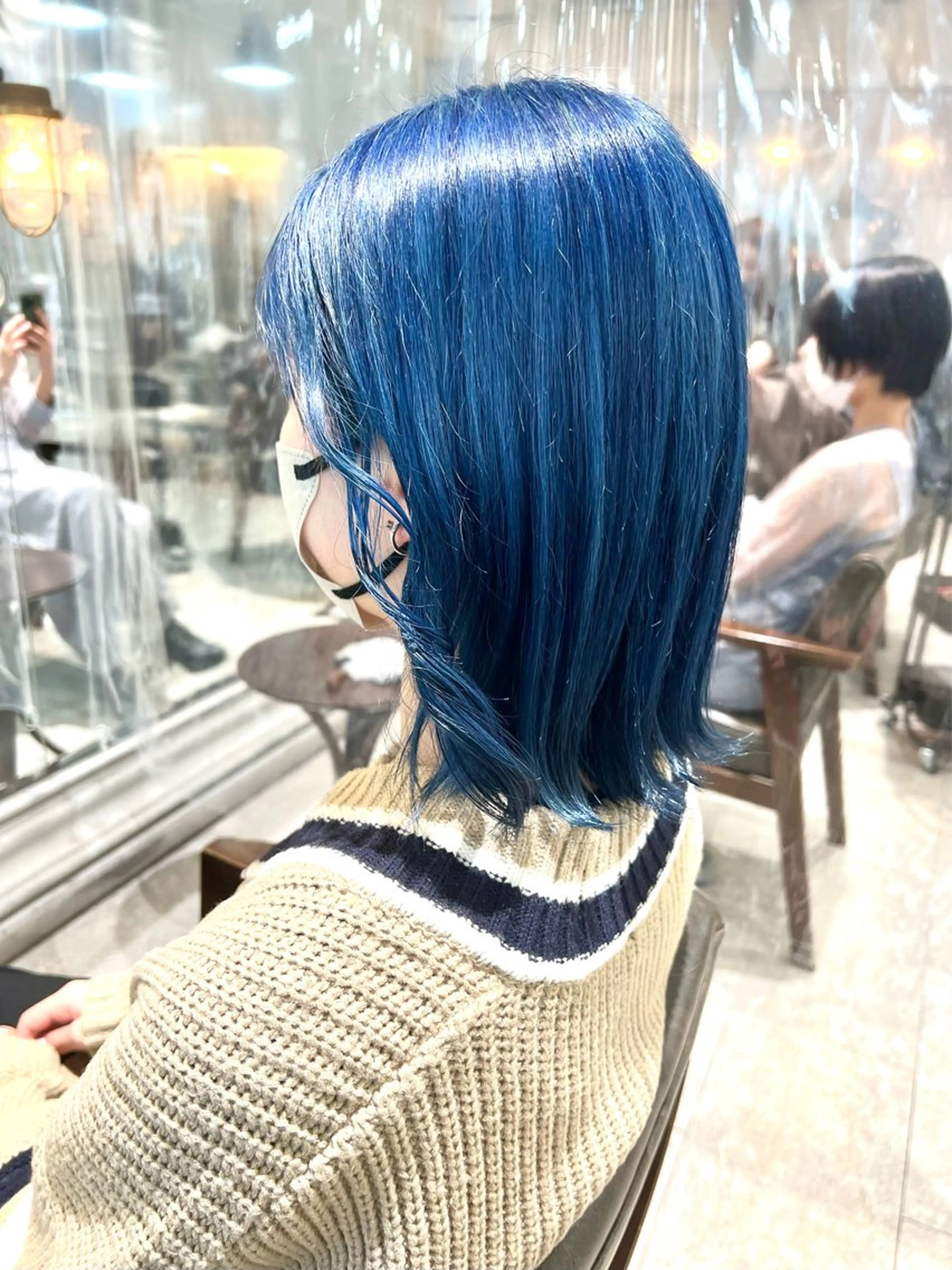 ミディアム カラー ヘアアレンジ ヘアカラー トリートメント ヘアセット 🌈インナーカラー ‘ショウマ’🌈のヘアスタイル