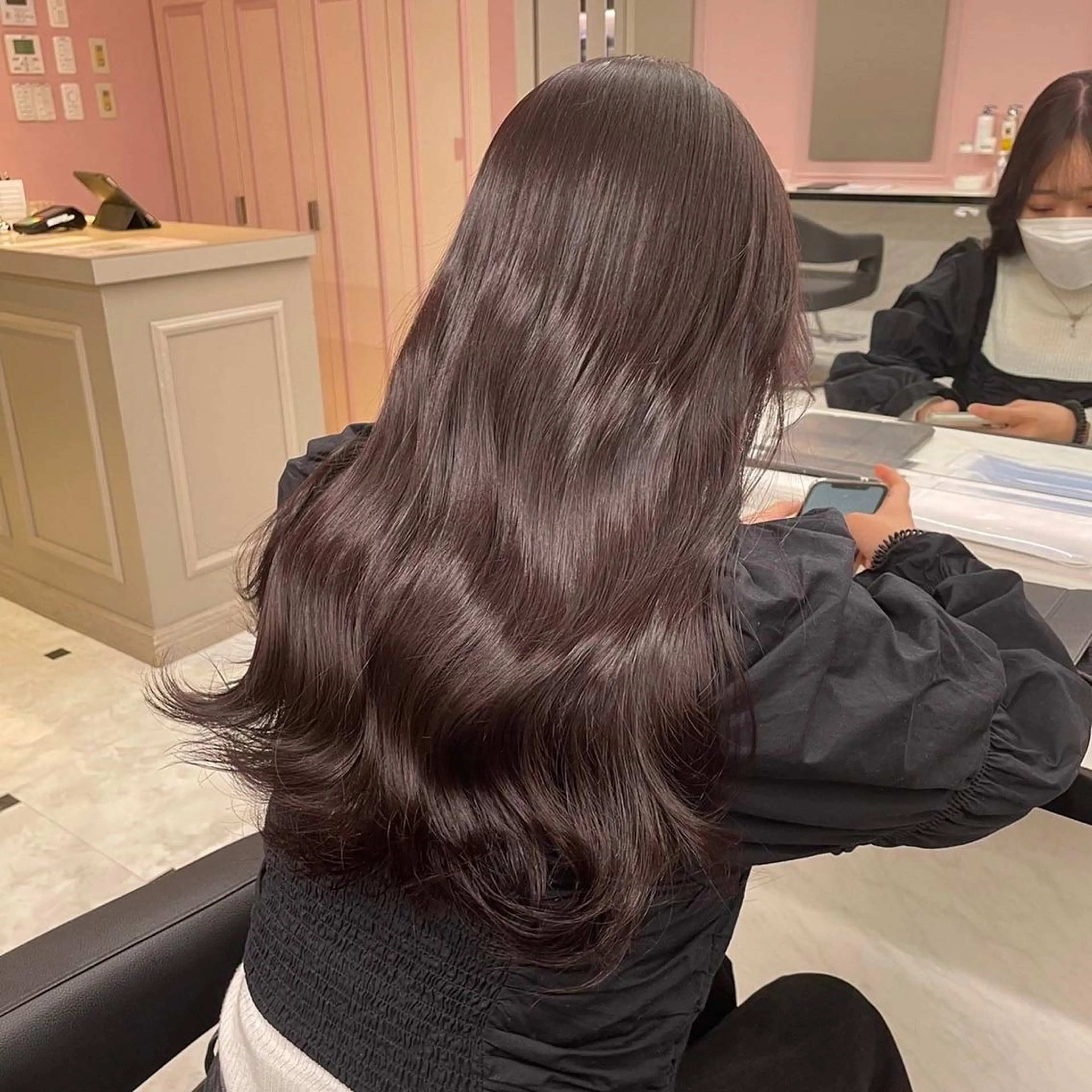 ロング カラー カット ヘアカラー トリートメント ヘッドスパ ヘアセット うる艶トレンドヘア 🕊️上野BABYのヘアスタイル