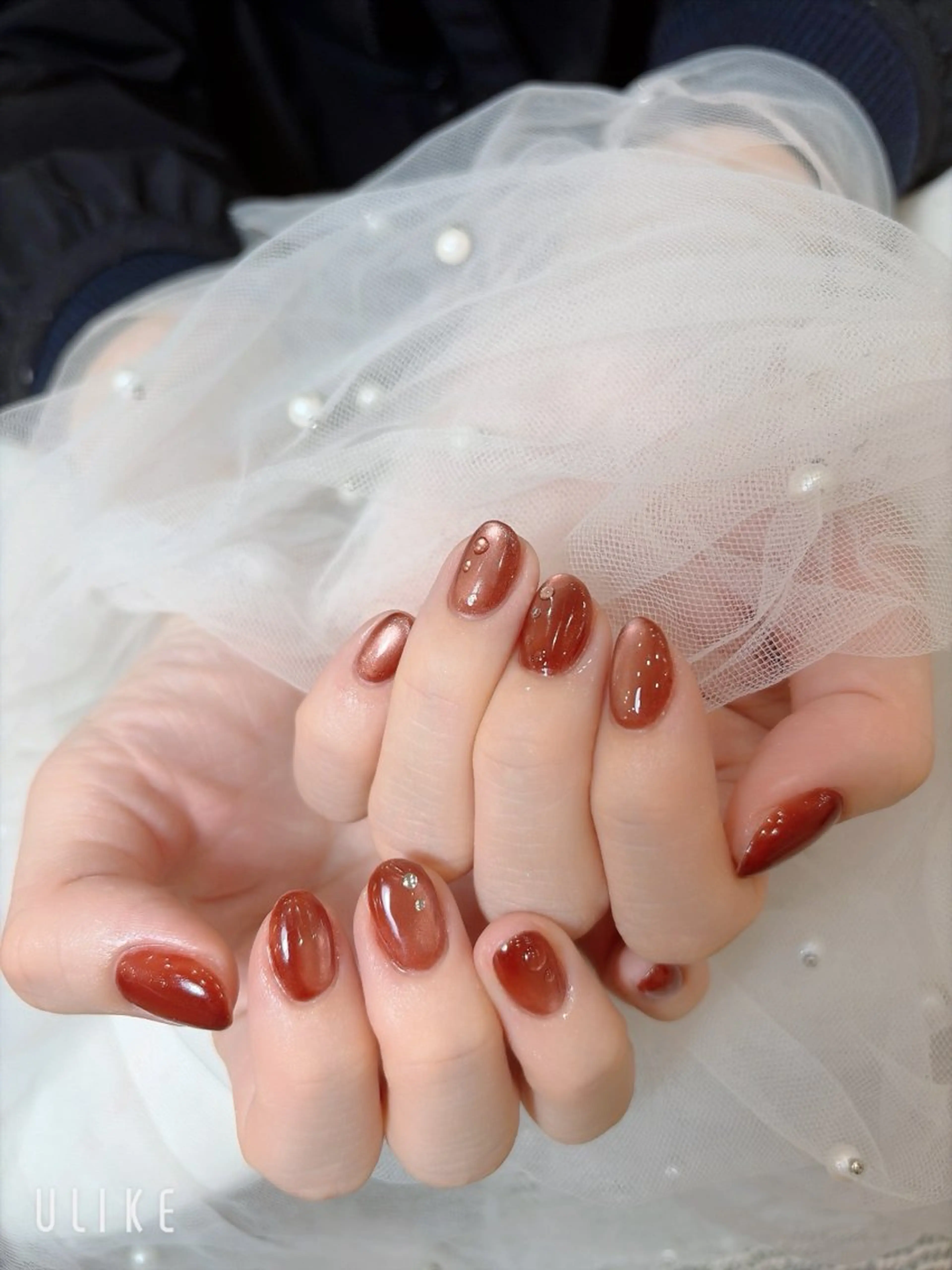 ネイル フレンチネイル 韓国ネイル マグネットネイル ニュアンスネイル オフィスネイル チョウ Rachaelのネイルデザイン