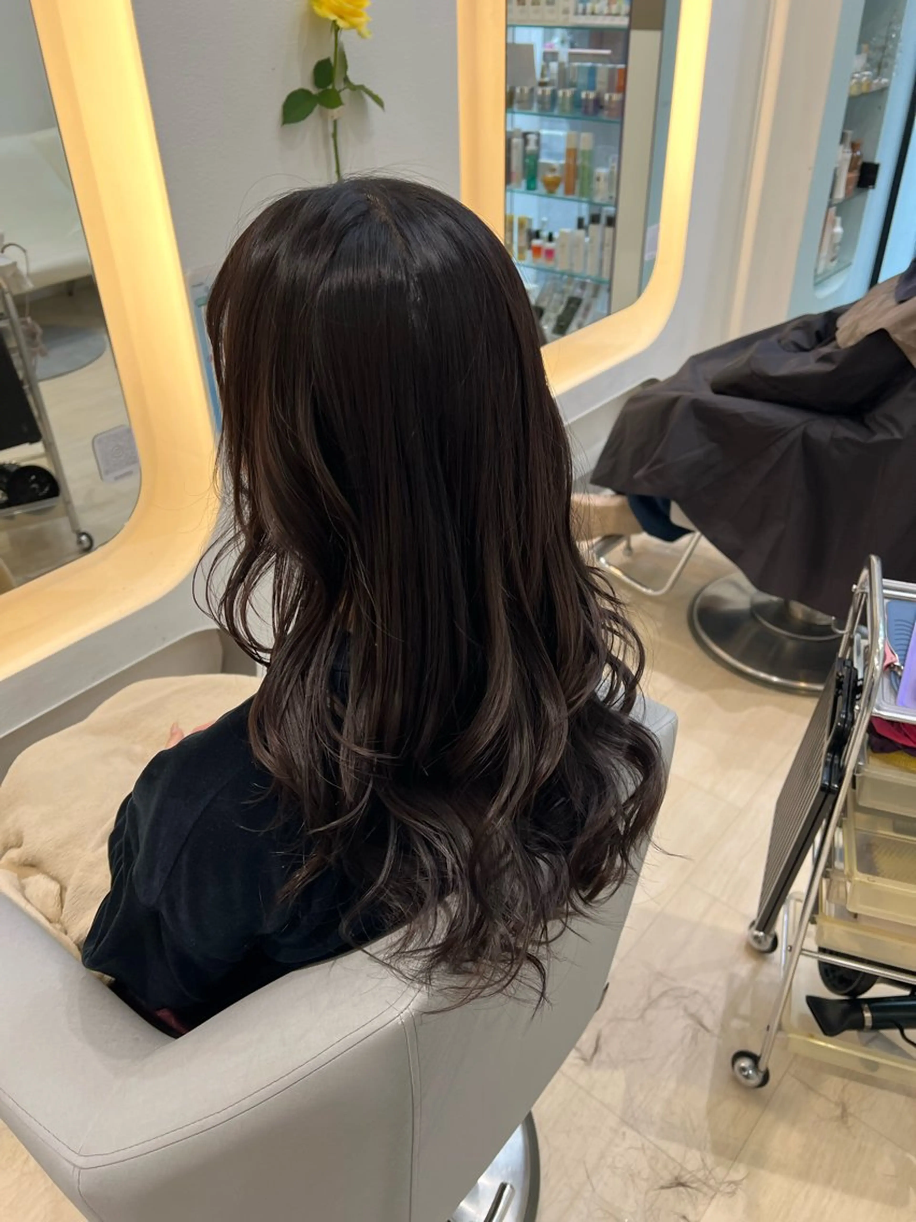 ミディアム カラー カット ヘアカラー トリートメント 堀井 凌平のヘアスタイル