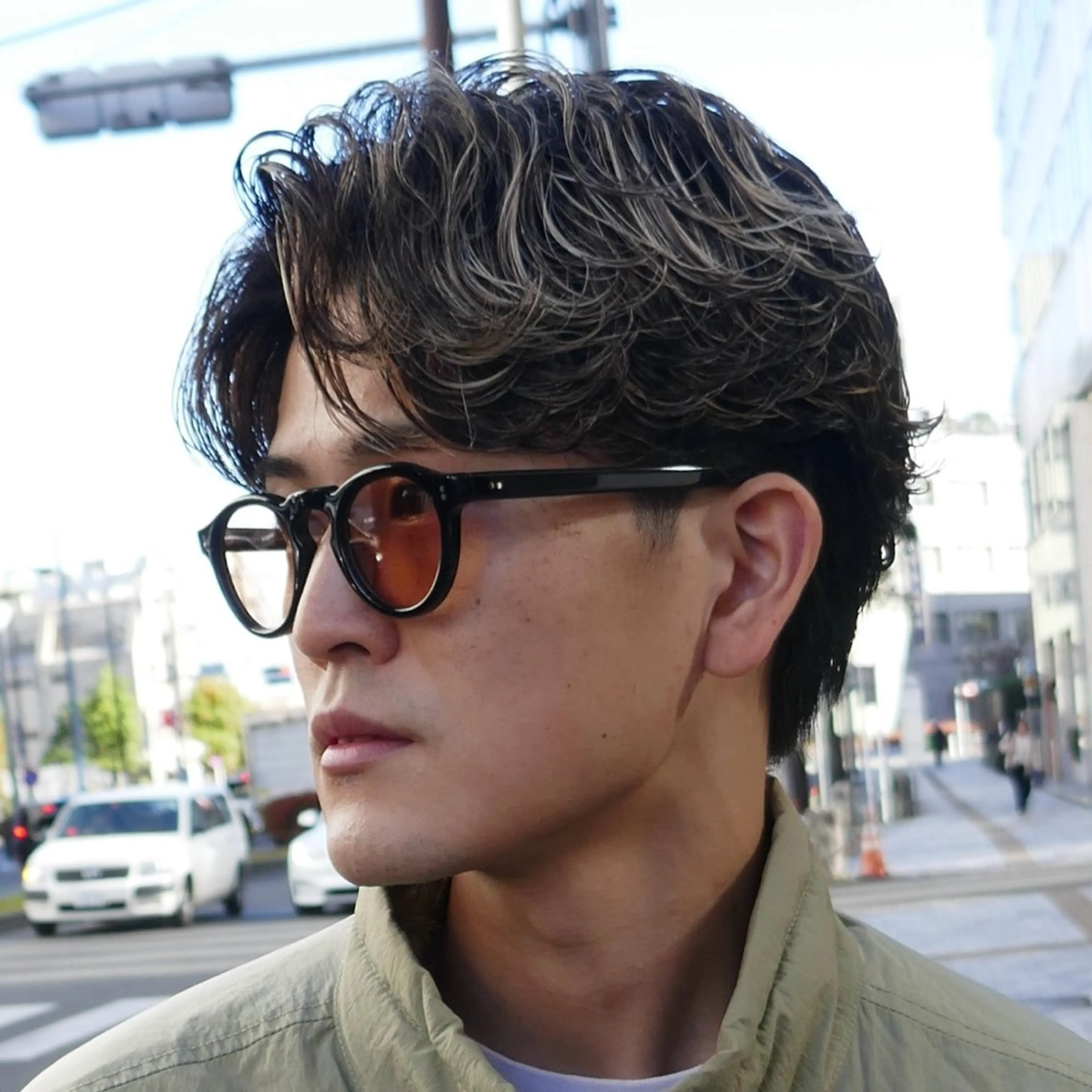 メンズカット✖️ハイライトカラーの写真