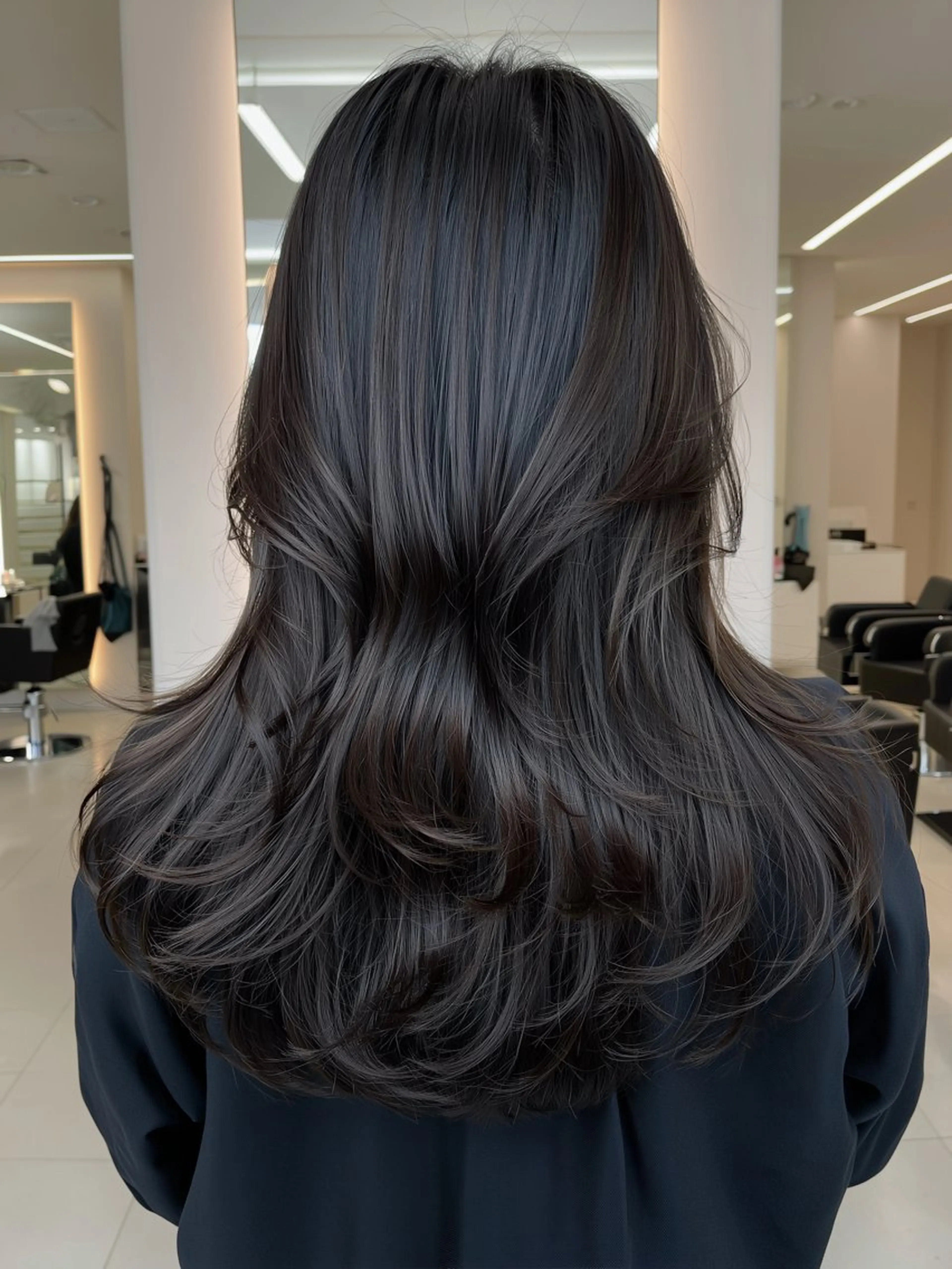 ✂︎小顔レイヤーカット+髪質改善カラーの写真