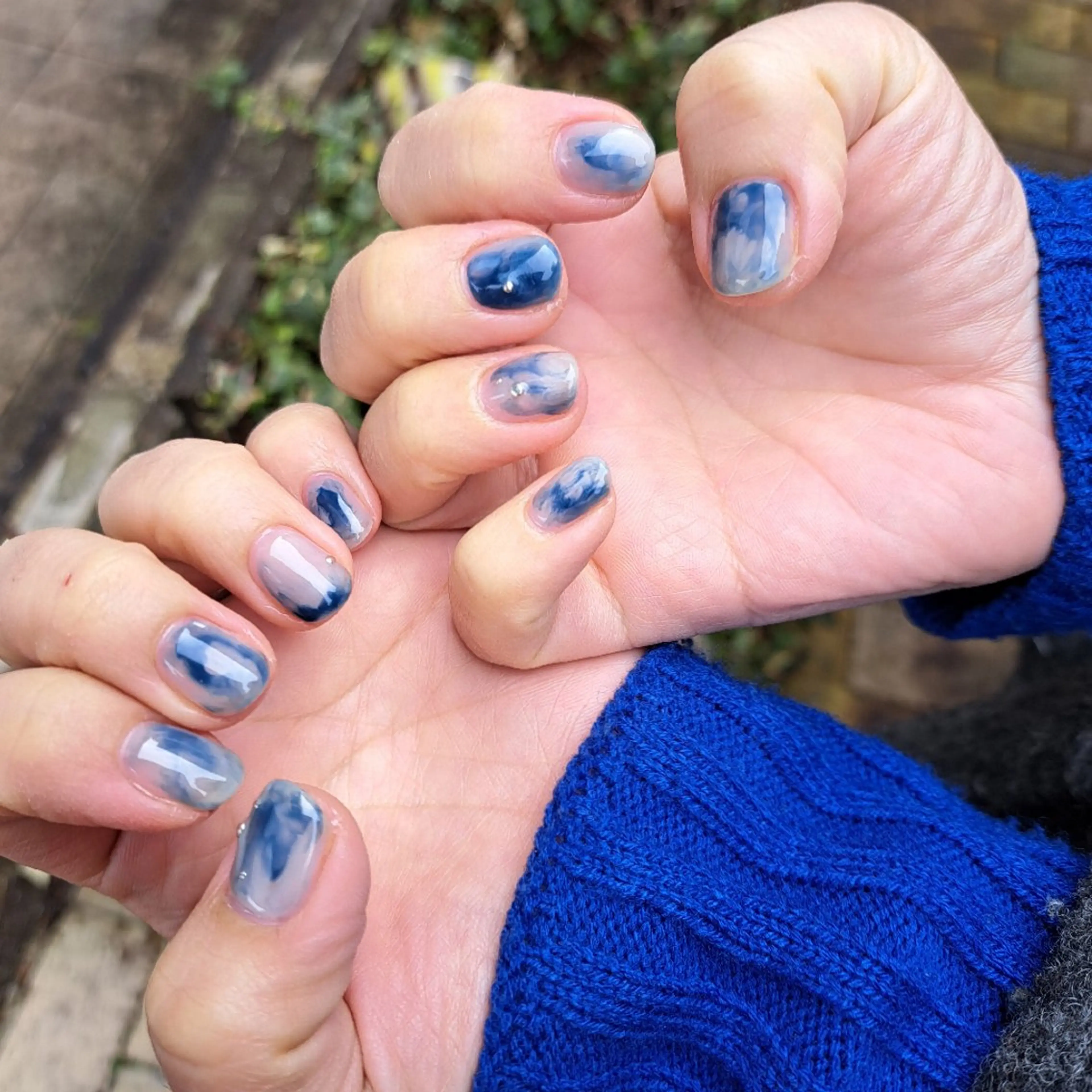 ネイル シンプルネイル ハンドネイル HAYASHI  Nのネイルデザイン