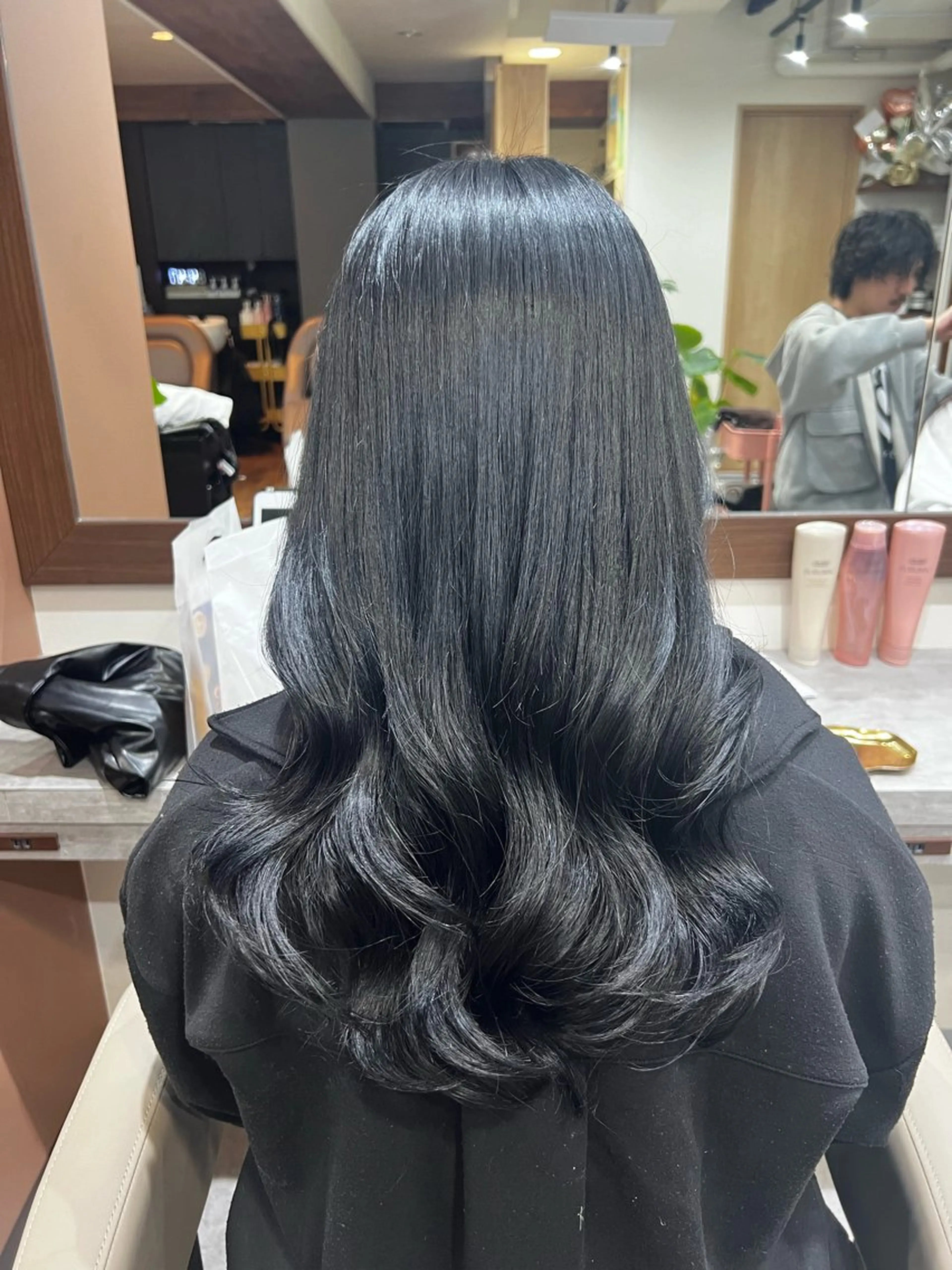 ロング ヨシンモリ オルチャンヘア ヘアセット 韓国風パーマ/ヘア セット/店長みづきのヘアスタイル