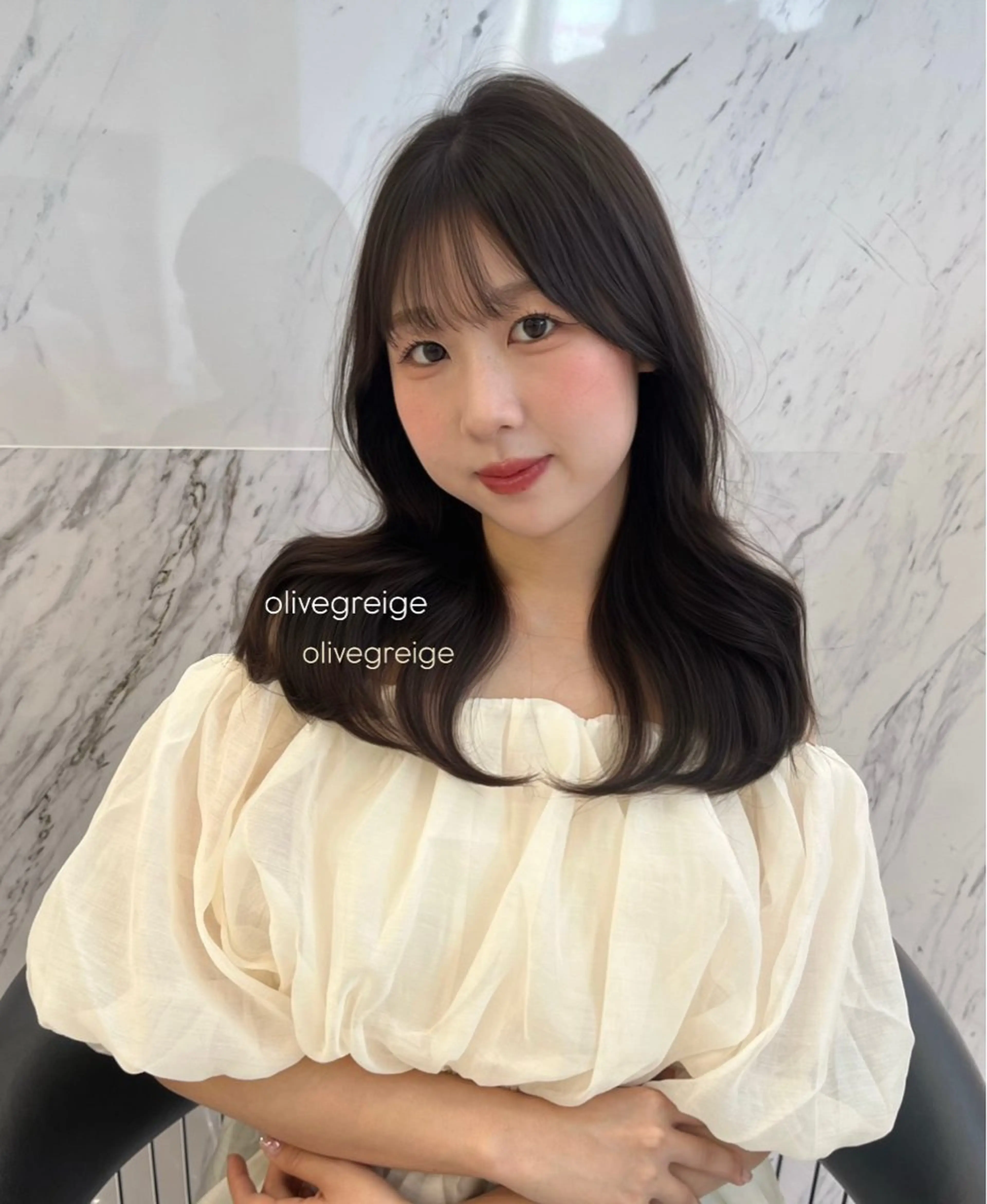 セミロング カラー ParveMix ♡白神みやびのヘアスタイル