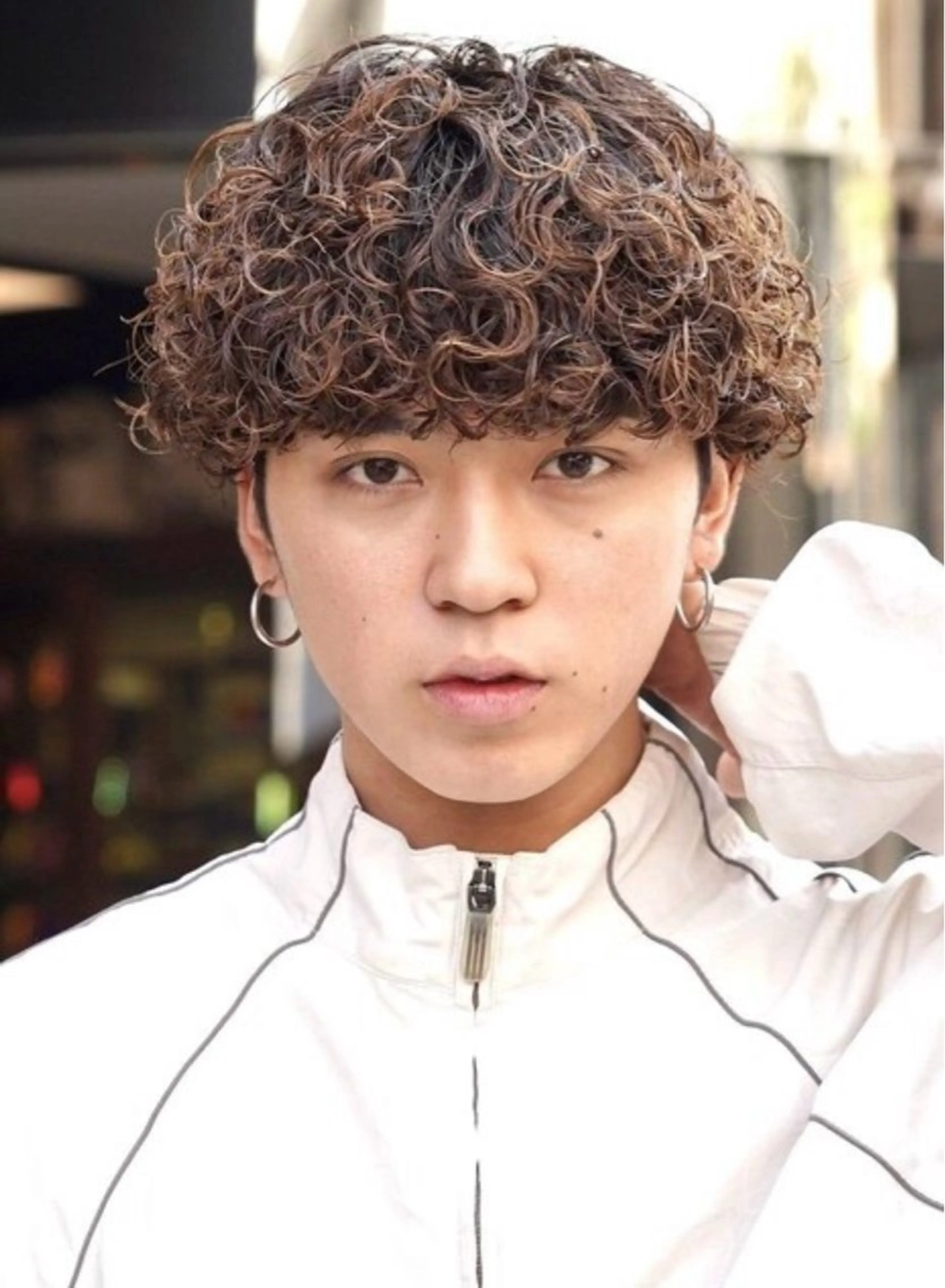 パーマ メンズ メンズパーマ カット パーマ メンズ/シャドウ/ 波巻き/kyogoのヘアスタイル