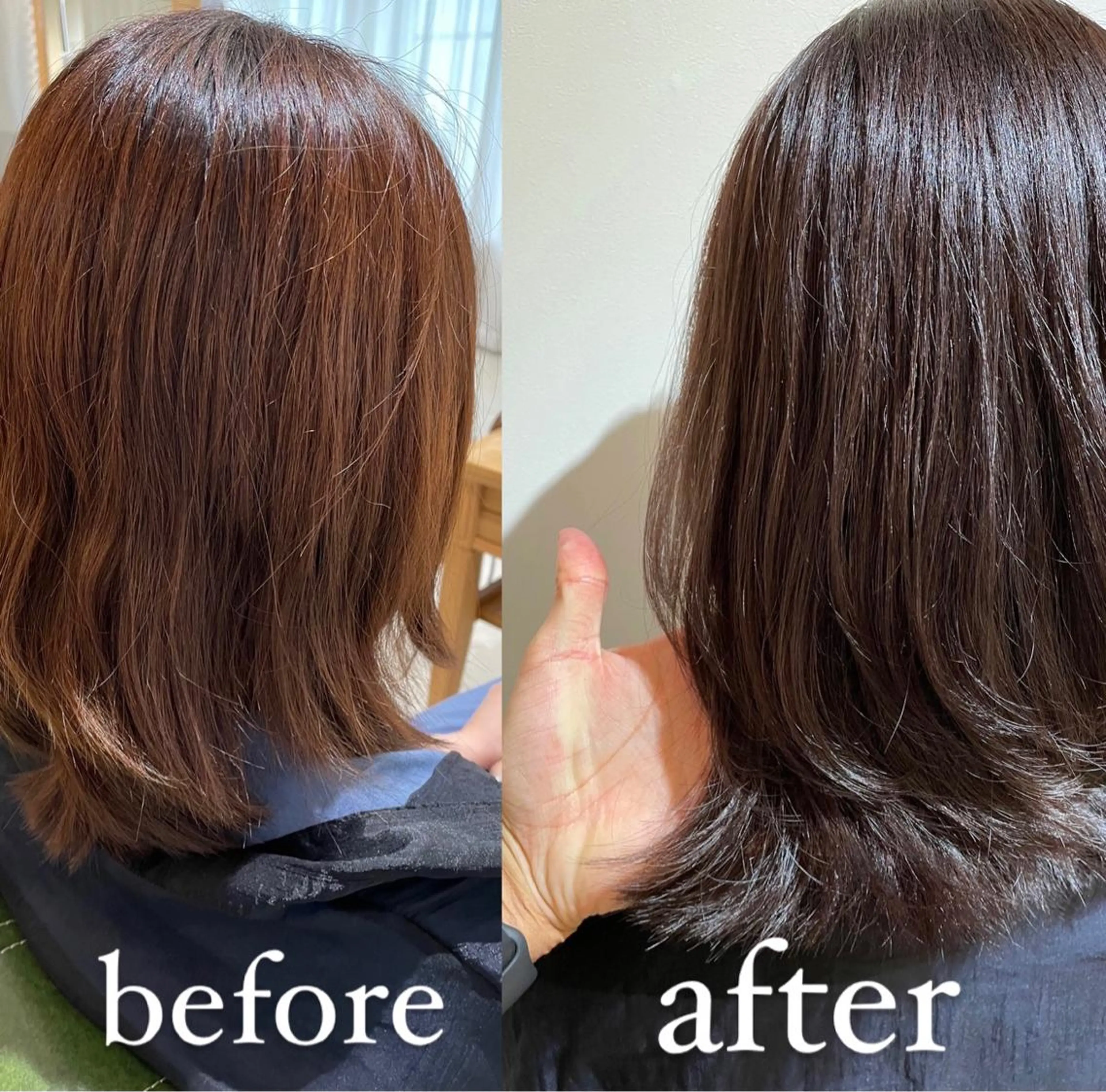 ミディアム カラー 透明感カラー パープルカラー シルバー カット ヘアカラー トリートメント 過去一の柔髪ヘア 🌿einshairのヘアスタイル