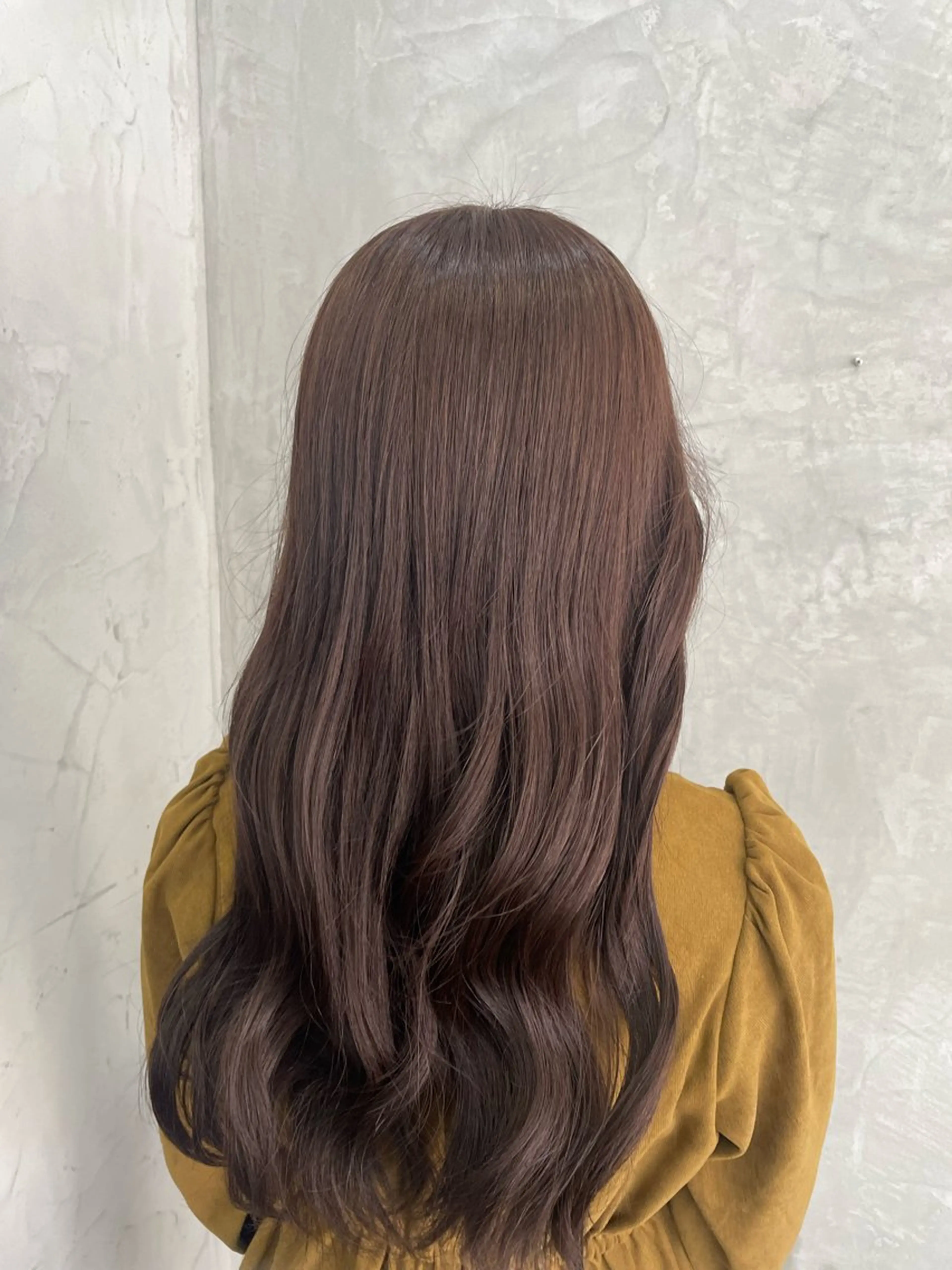 ロング カラー ブラウンカラー チョコレートブラウン ヘアカラー MaisonHALU さくらのヘアスタイル