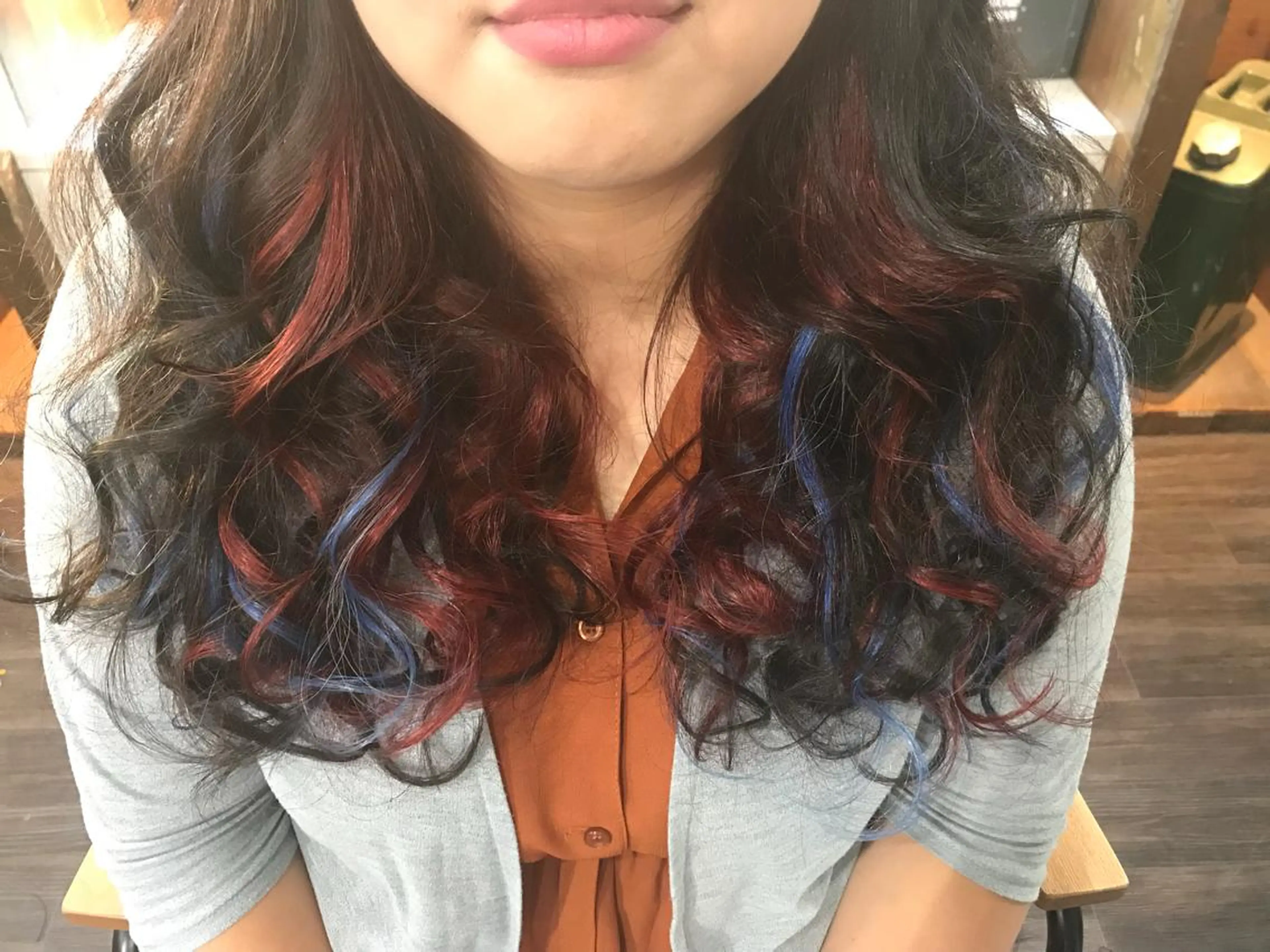 ロング カラー エクステ カット ヘアカラー WEST OLAND 安藤のヘアスタイル