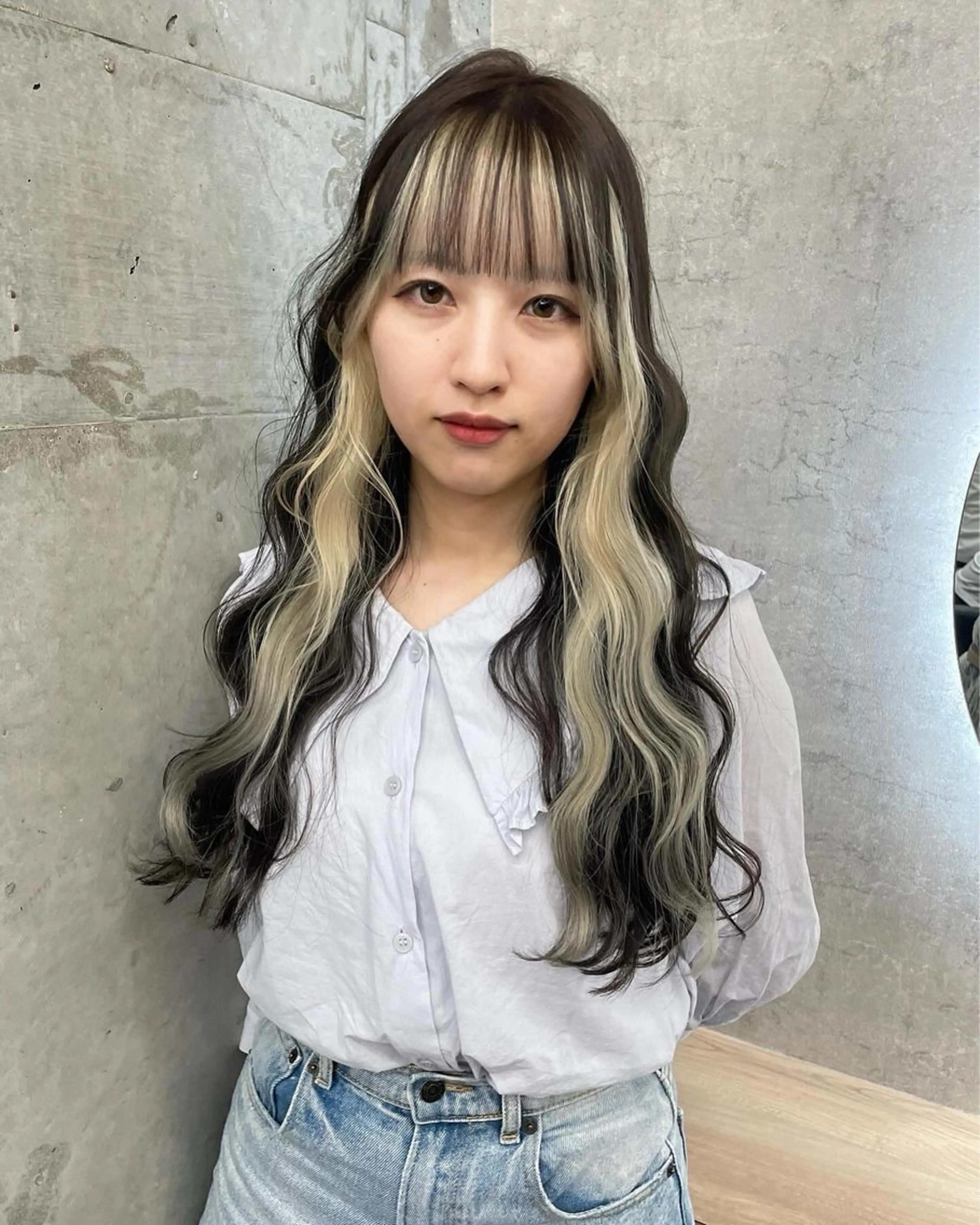 ロング カラー ブリーチ ケアブリーチ 透明感カラー ヘアカラー ブリーチ/ベージュ 💕/momoaのヘアスタイル