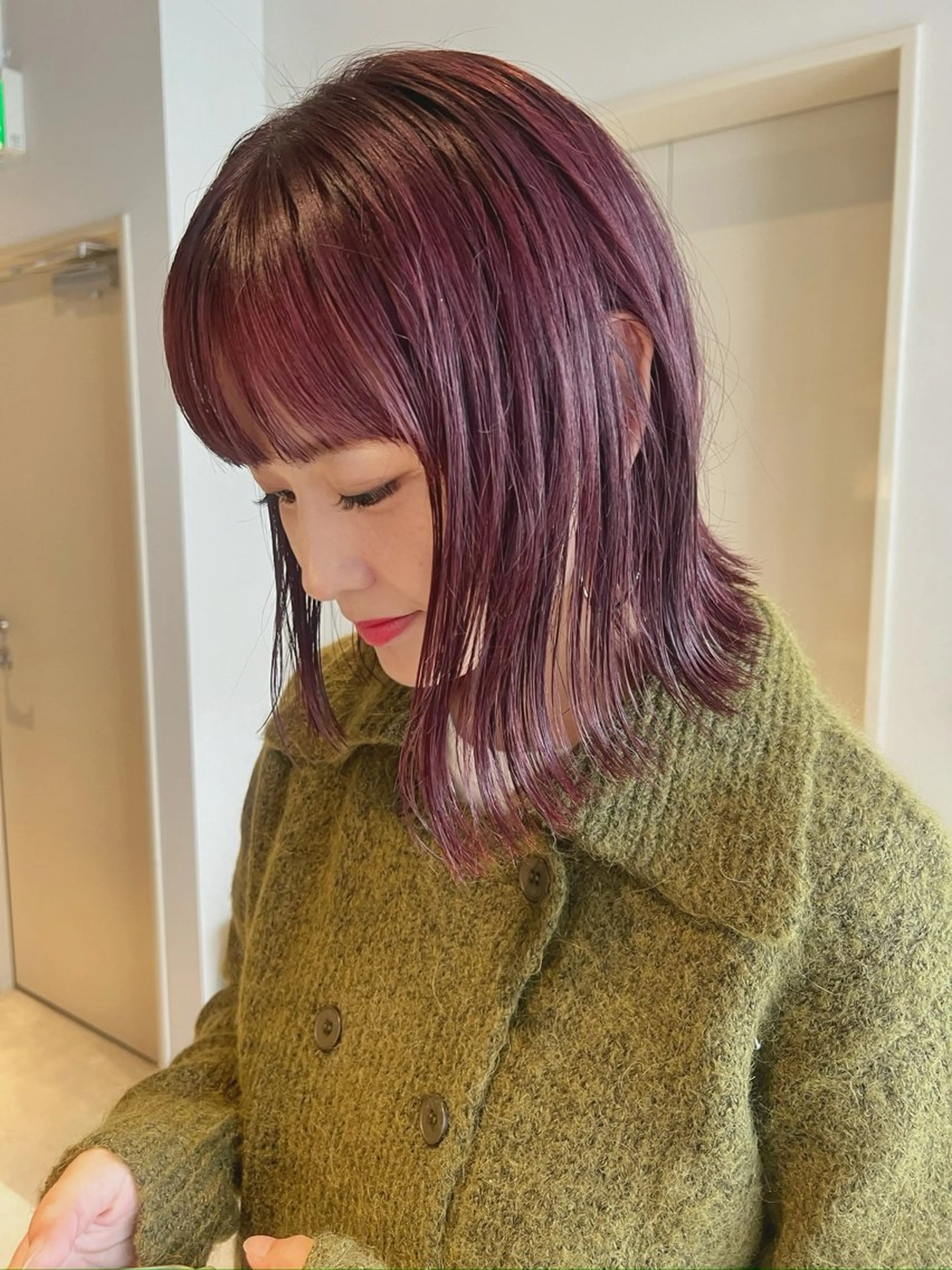 ミディアム ボブ 外ハネヘア 大澤 叶方のヘアスタイル