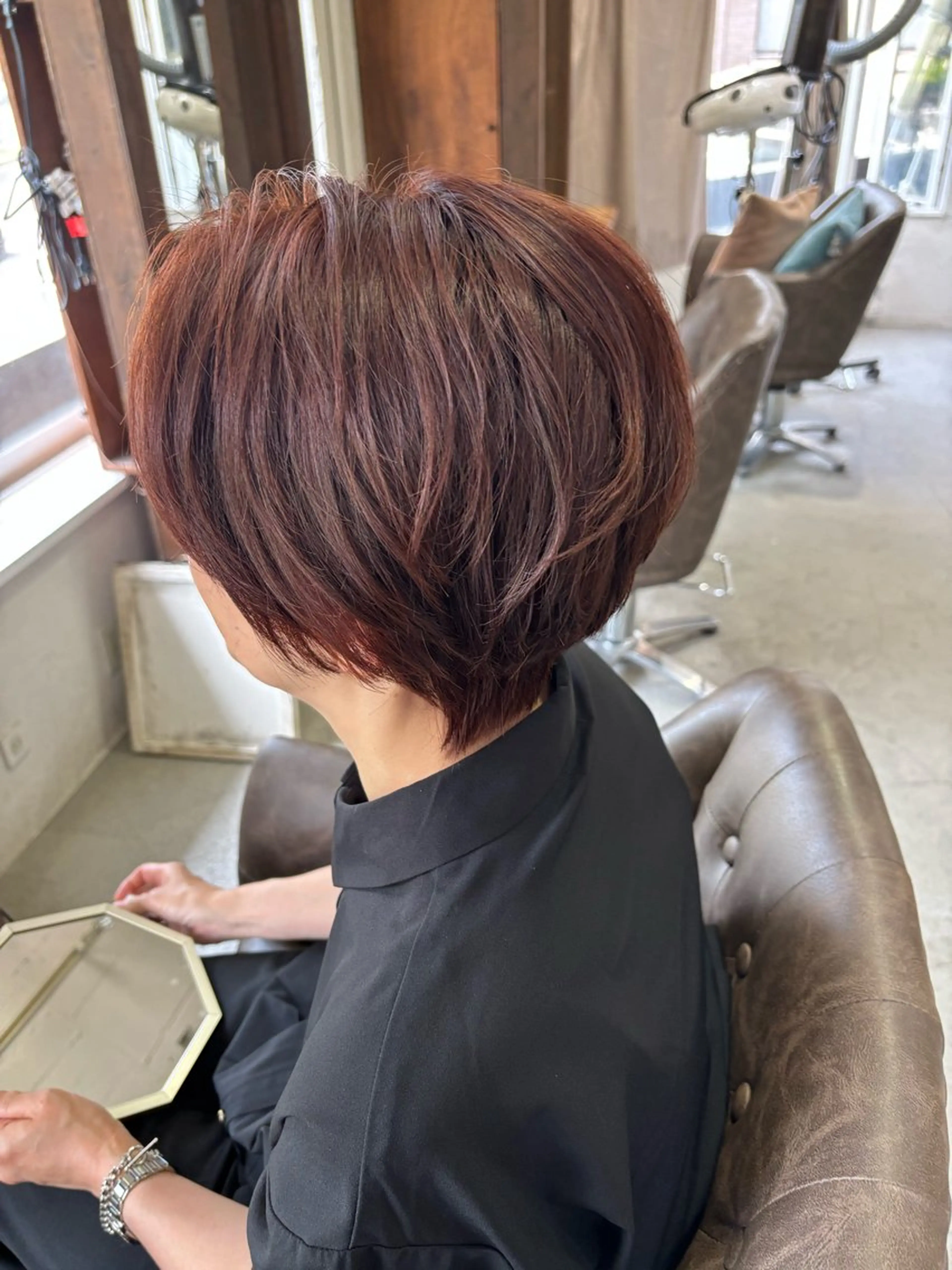 ショート カラー ショート・パーマ・デ ザインカラー/むつみのヘアスタイル
