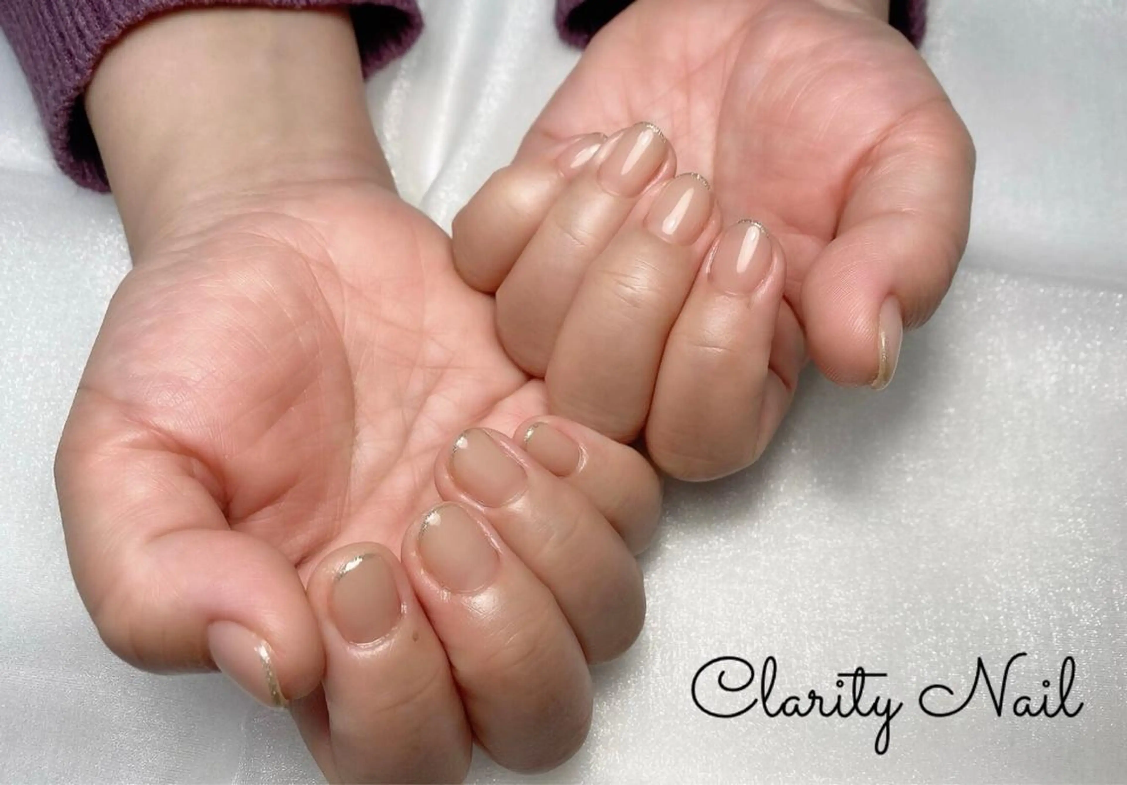 ネイル ラメ(グリッター) ワンカラーネイル ハンドネイル Clarity Nailのネイルデザイン