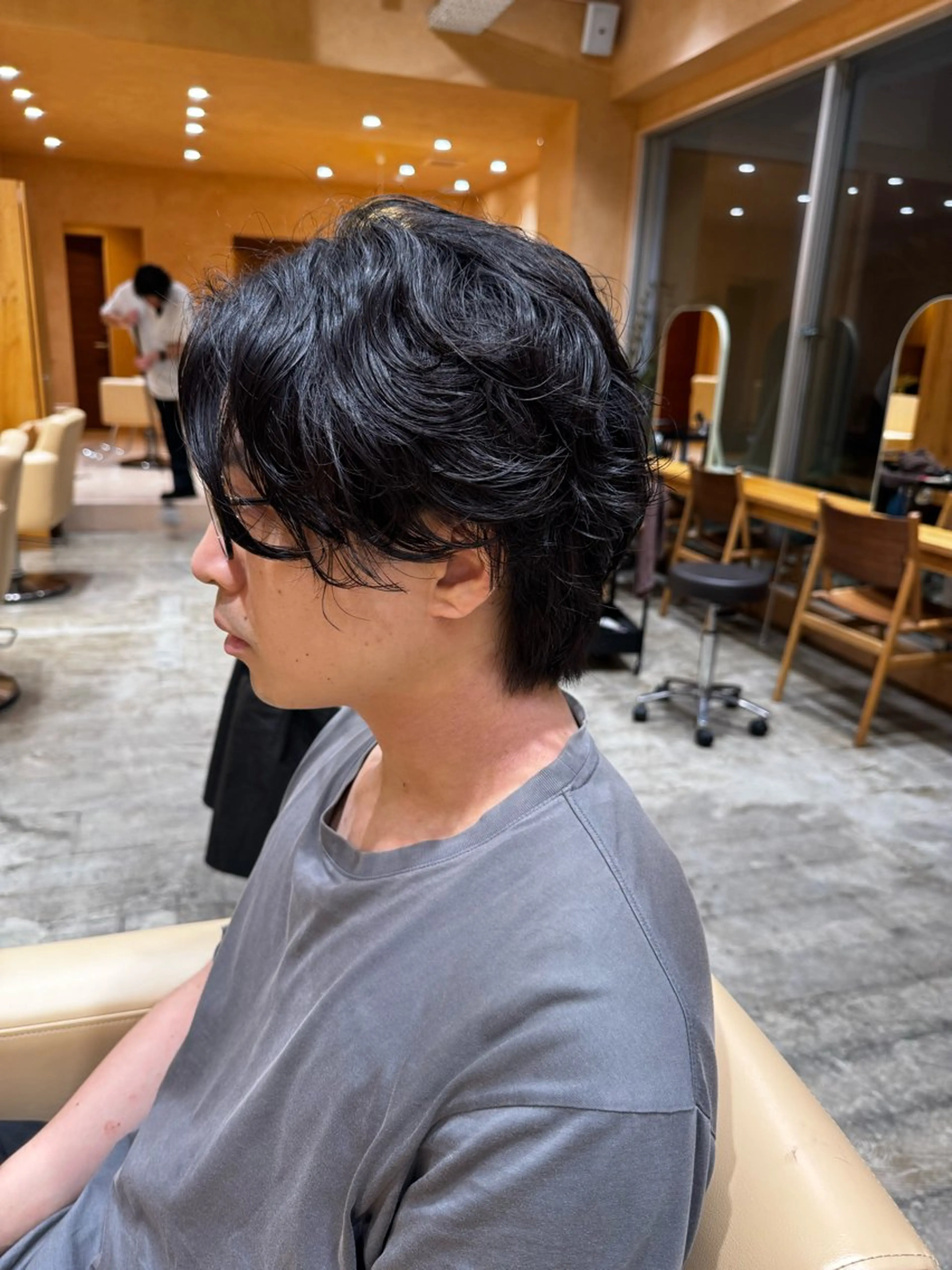 パーマ メンズ カット パーマ hamashima mireiのヘアスタイル