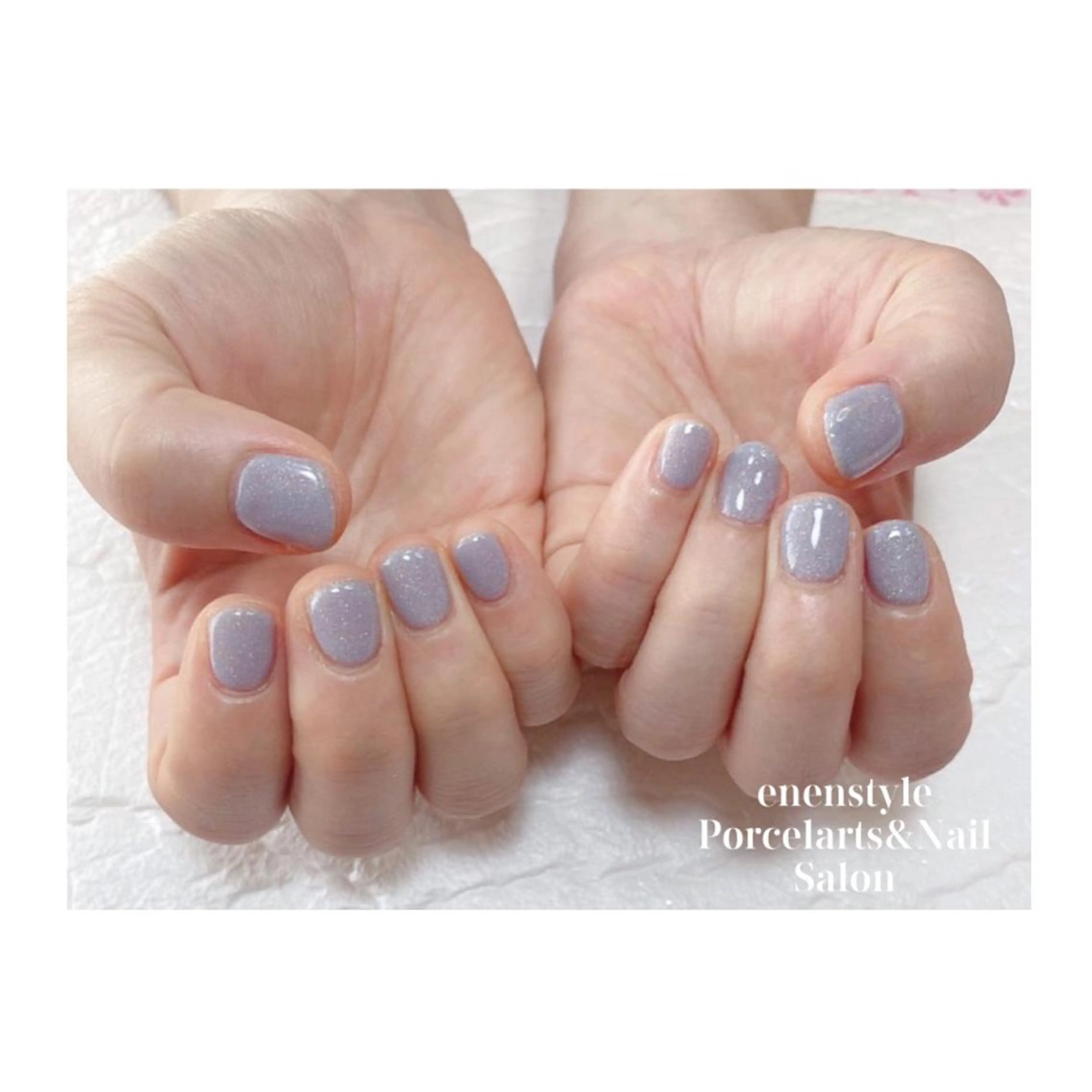 ショート ネイル ジェルネイル ニュアンスネイル オフィスネイル ワンカラーネイル パラジェル 👑enen style👑のネイルデザイン