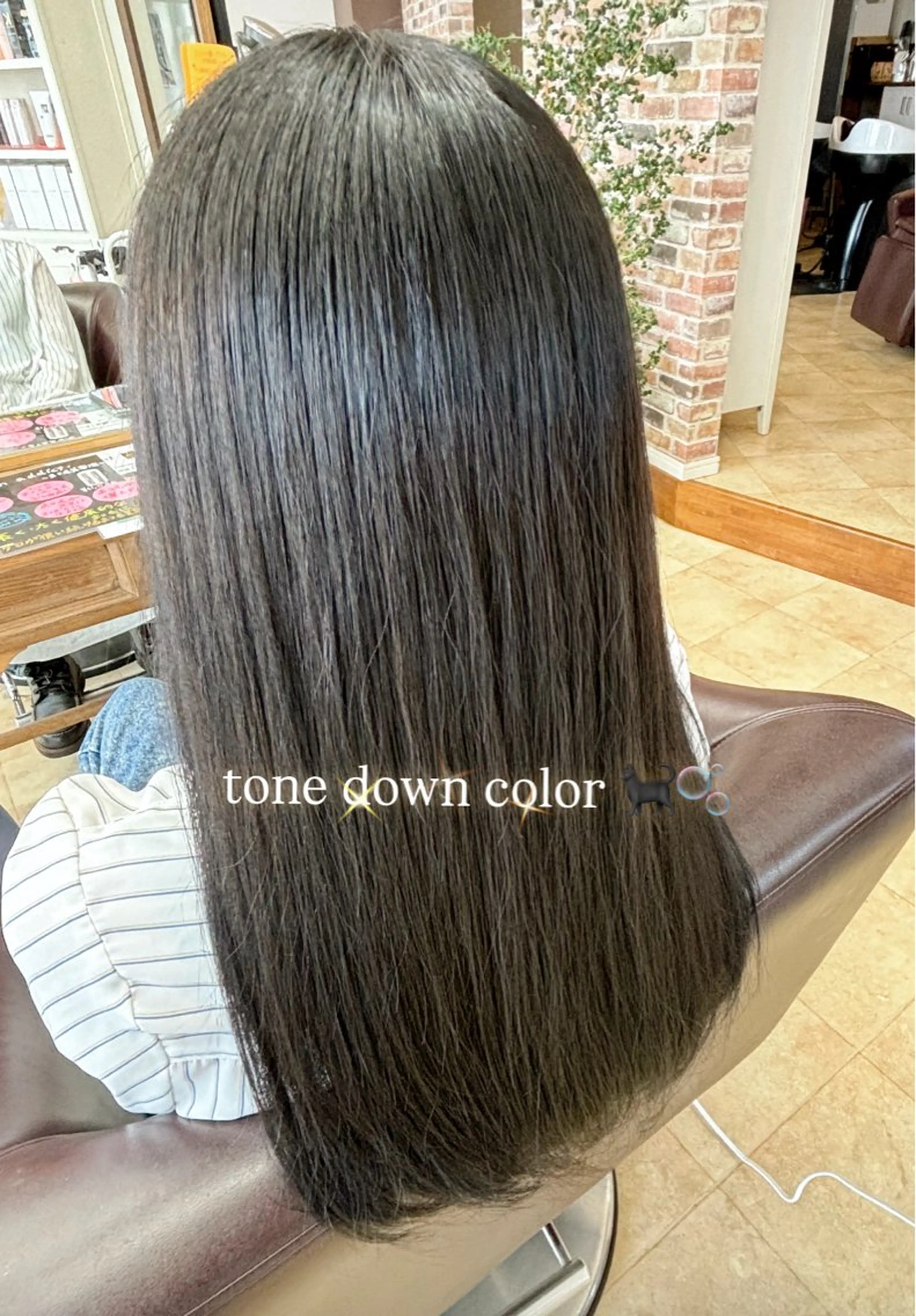 ロング カラー ブリーチ 透明感カラー 学生 ヘアカラー 小島華未/ ヘアカラー/髪質改善のヘアスタイル