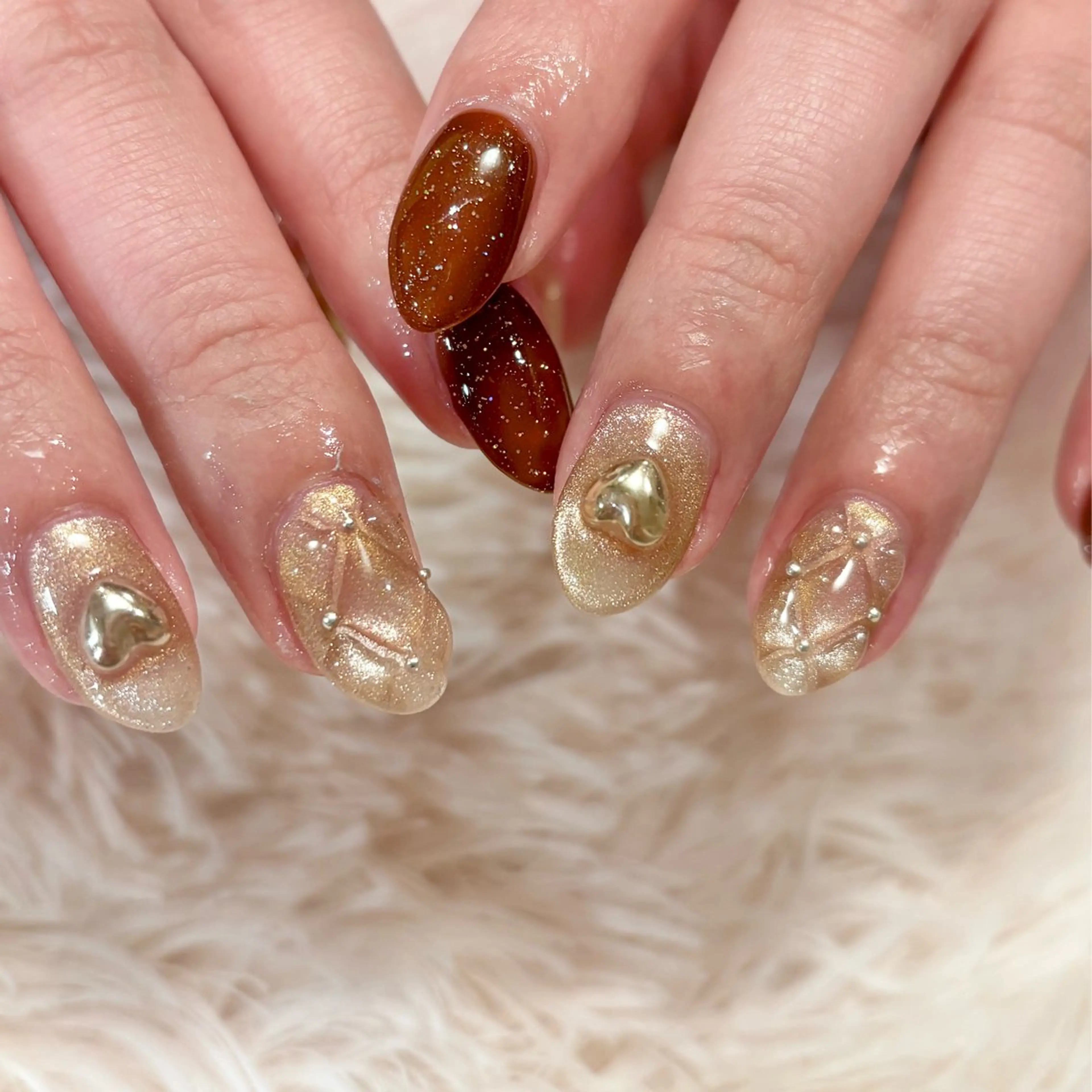 ネイル 持ち込み Lelole 🫧マグネット🫧のネイルデザイン