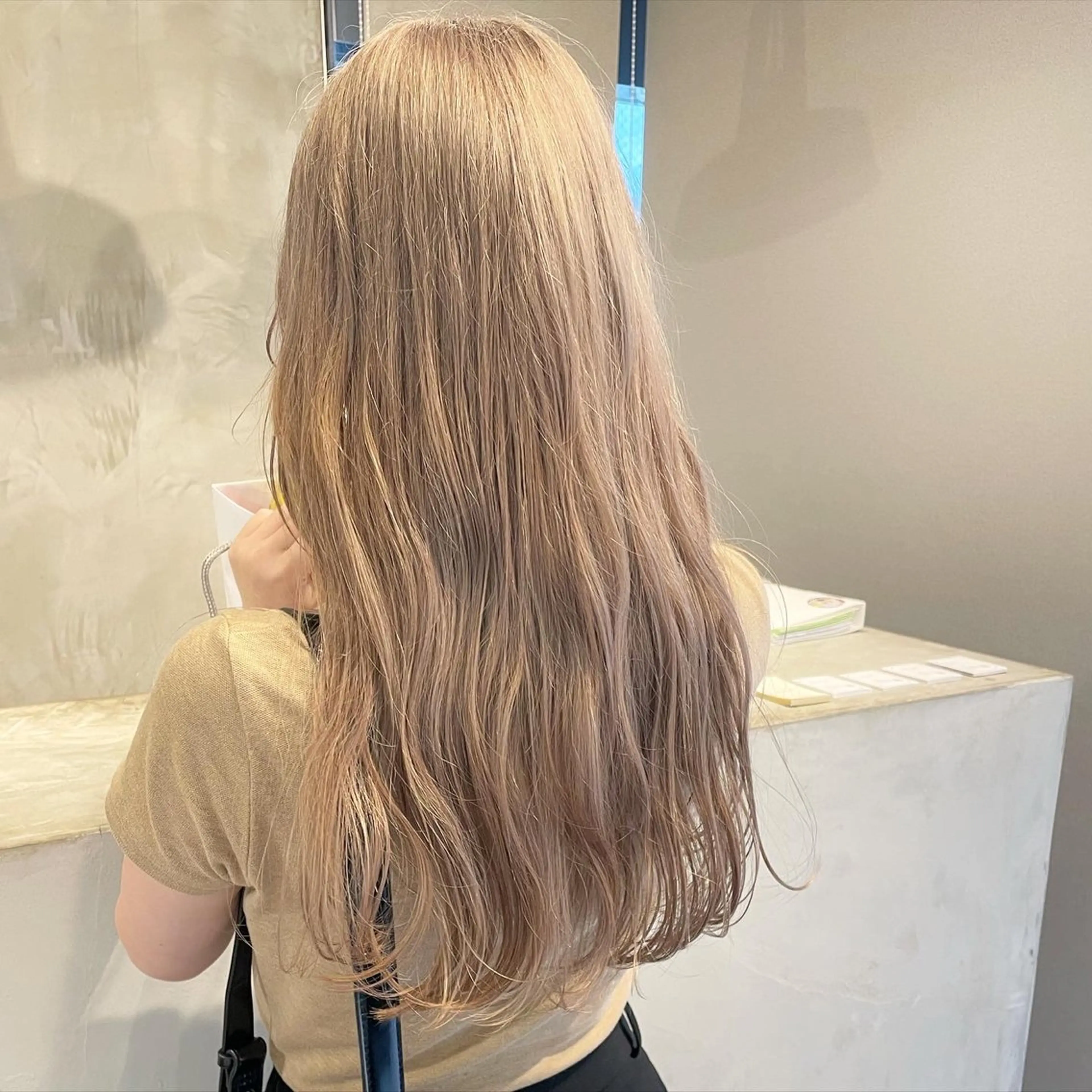 ロング カラー カット ヘアカラー ヤマモト マイのヘアスタイル