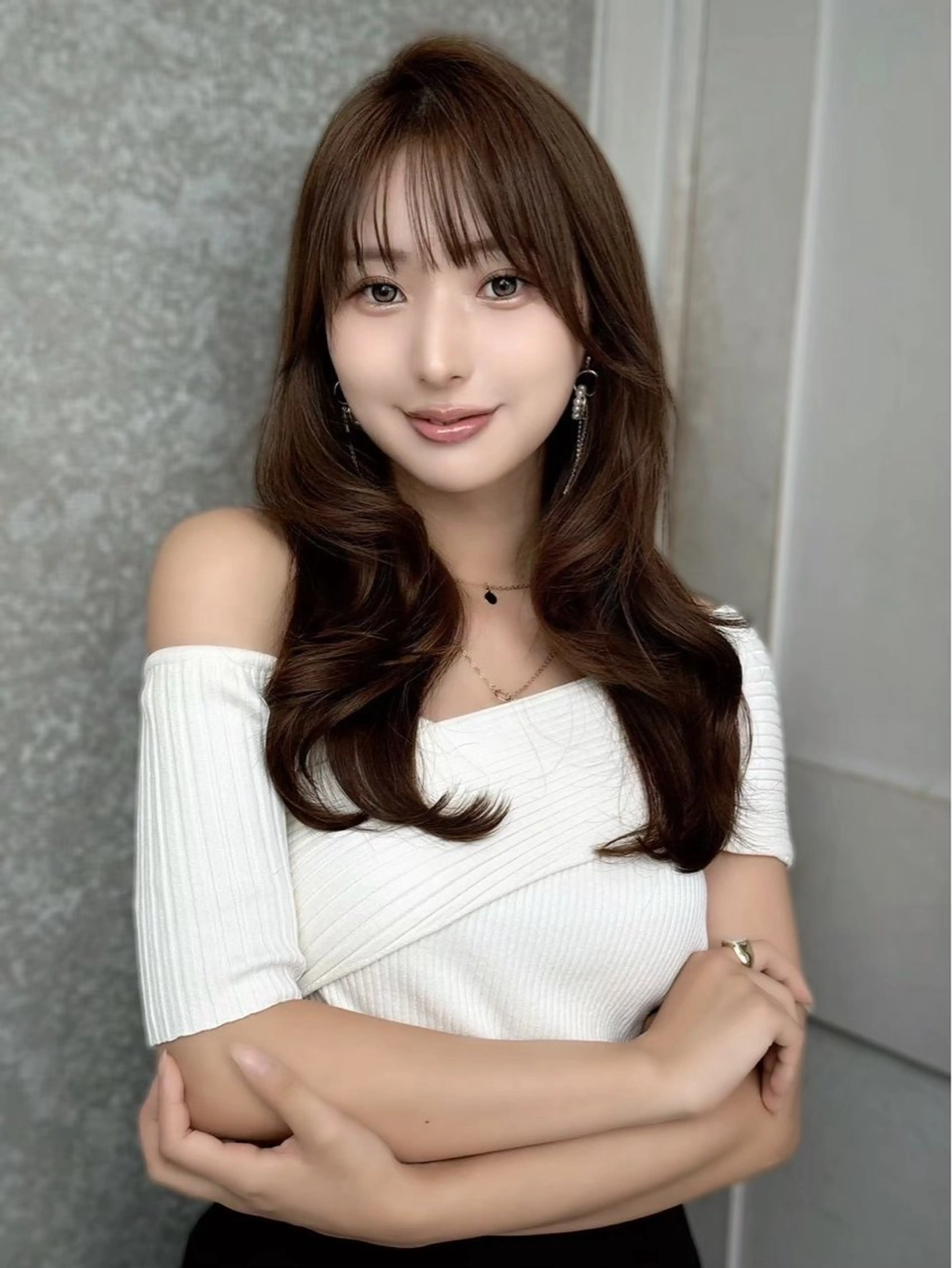 ロング レイヤーカット Lond generous所属・mio🐶💗カット /艶カラー/矯正のヘアスタイル