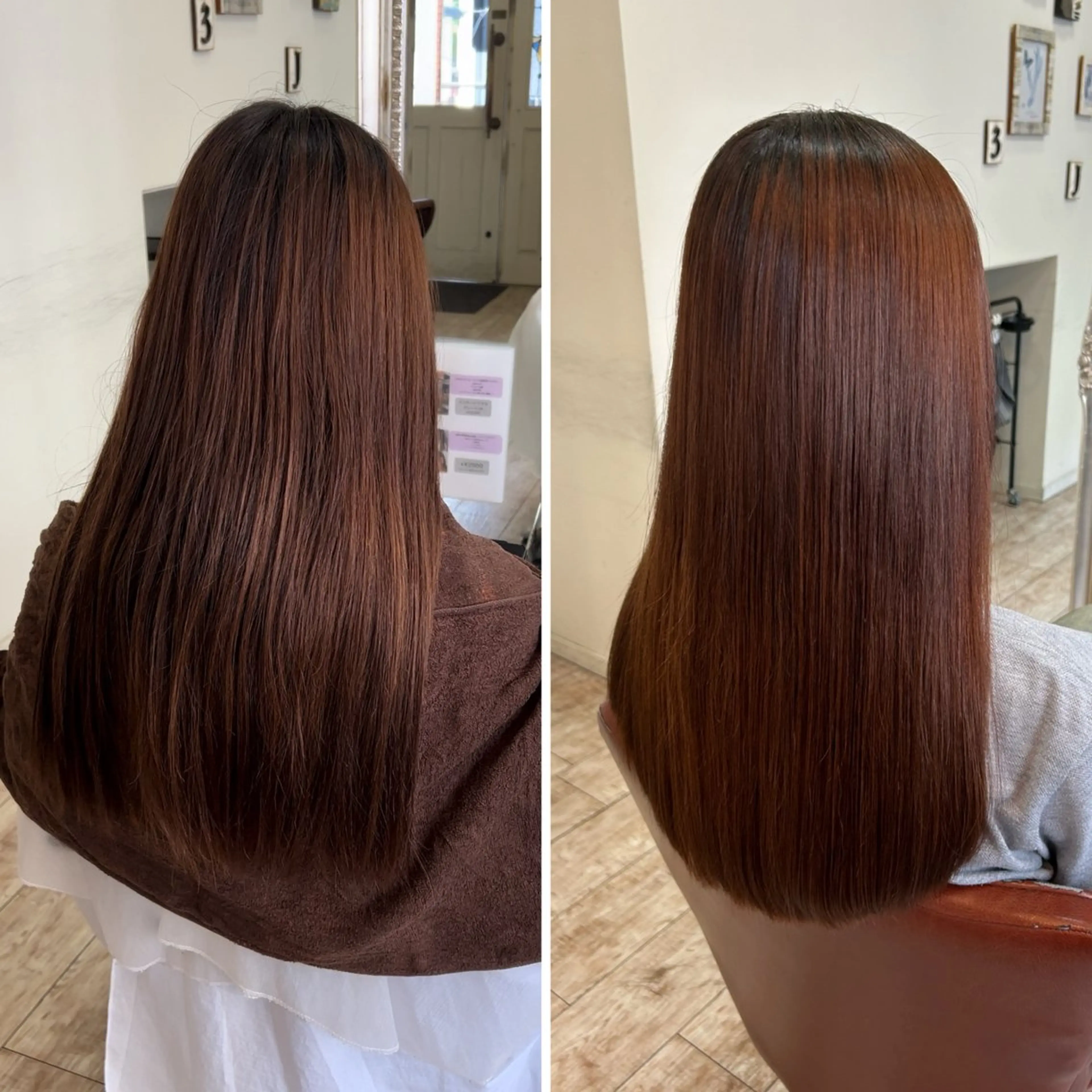 【ダメージの少ないストレート】カット＋酸性ストレート＋ライト髪質改善Tr(※胸下+1,500円)の写真