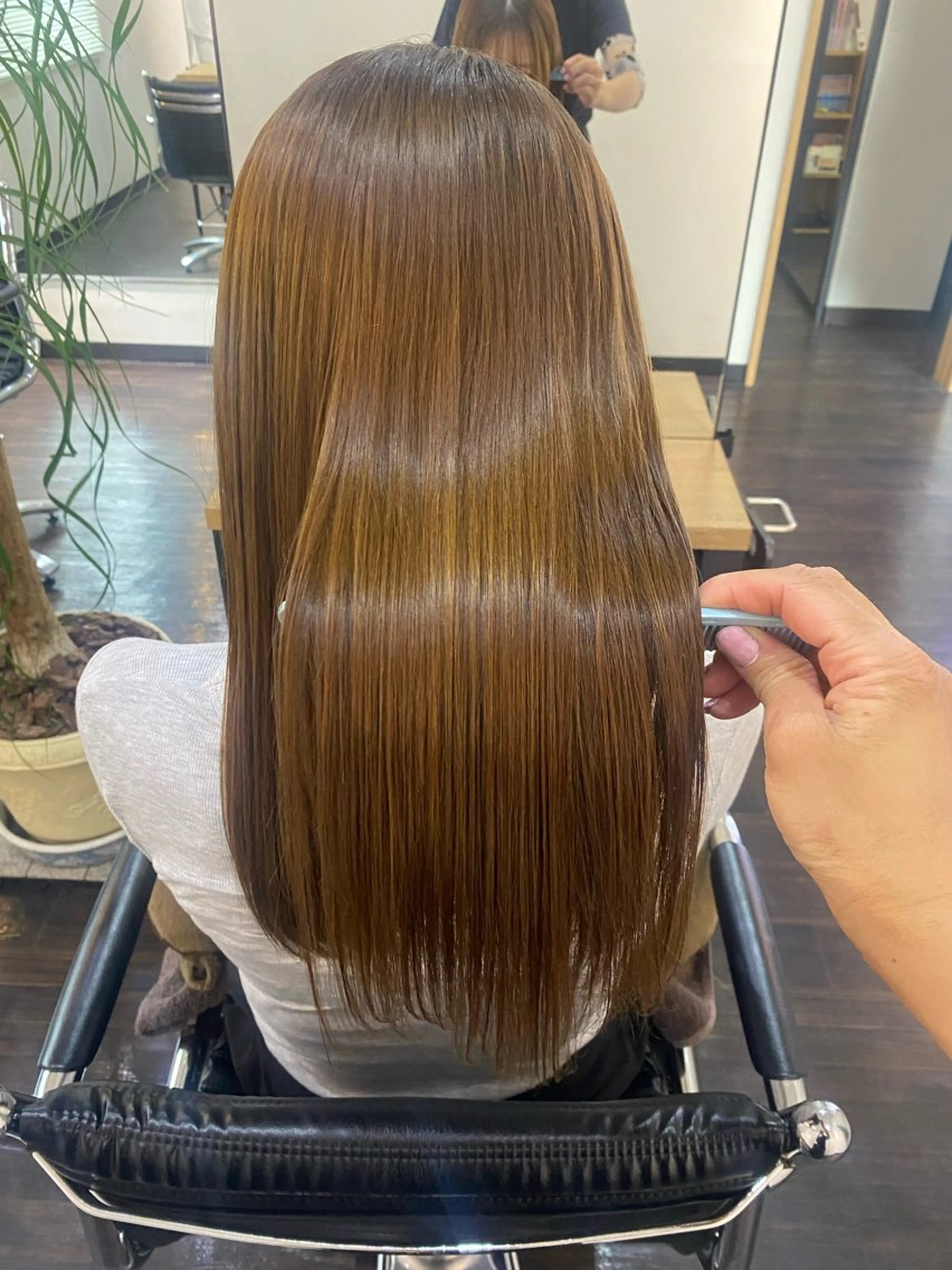 セミロング 縮毛矯正 髪質改善/縮毛/小林 水葵のヘアスタイル