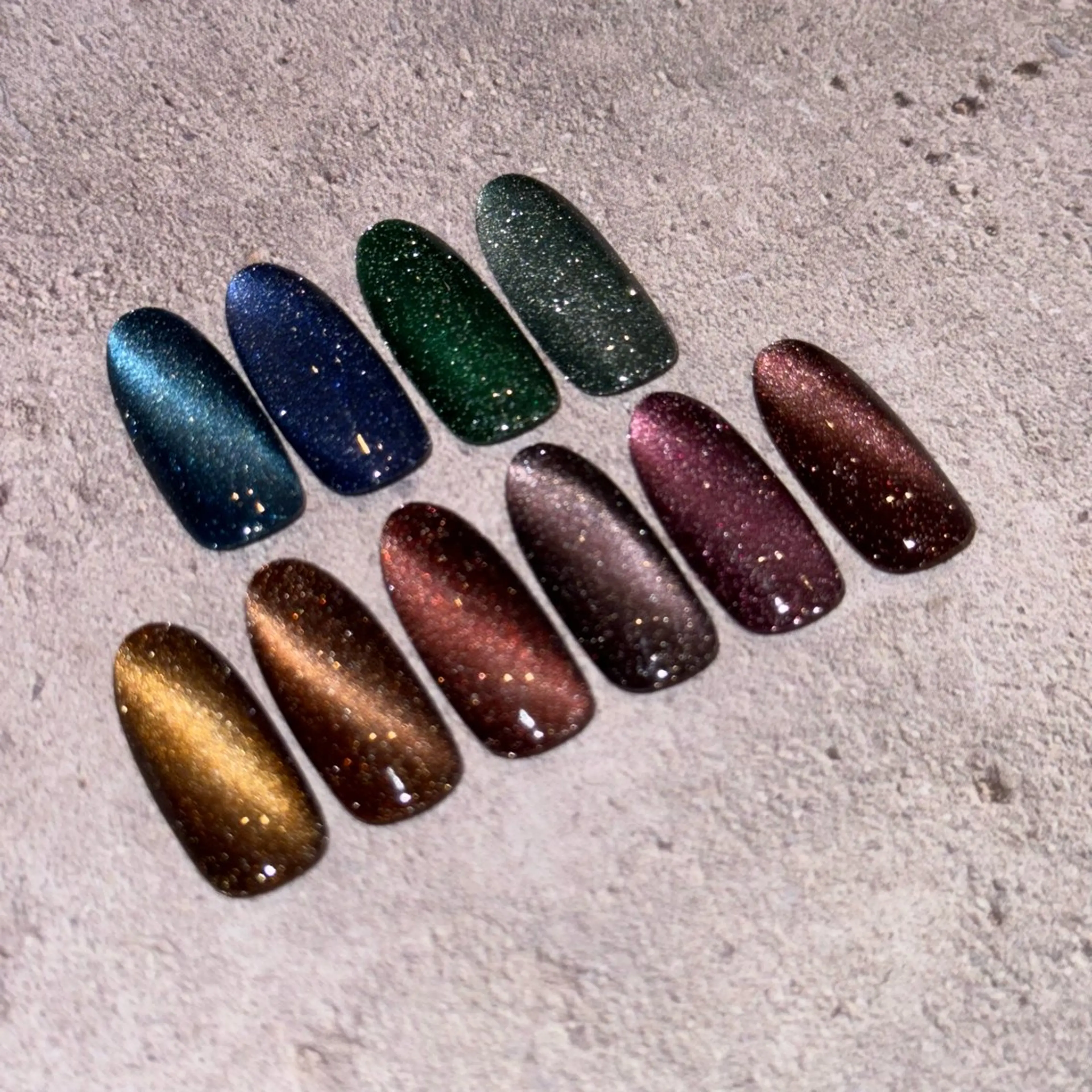 ネイル フラッシュネイル フラッシュマグ ラメ(グリッター) マグネットネイル ハンドネイル Trusty新小岩 杉山のネイルデザイン