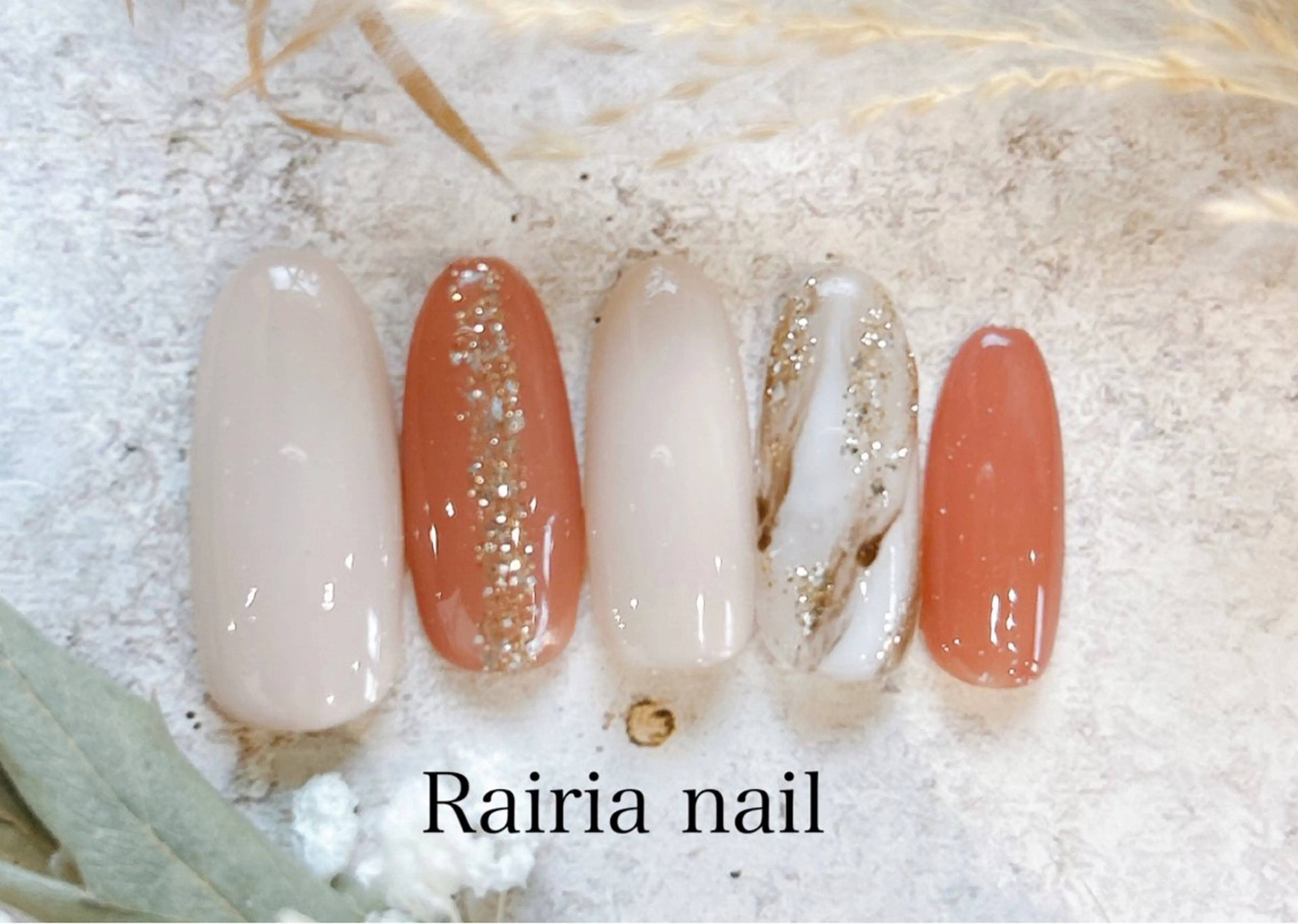 ネイル アートネイル ジェルネイル 持ち込み ニュアンスネイル パラジェル Rairia nail本八幡店のネイルデザイン
