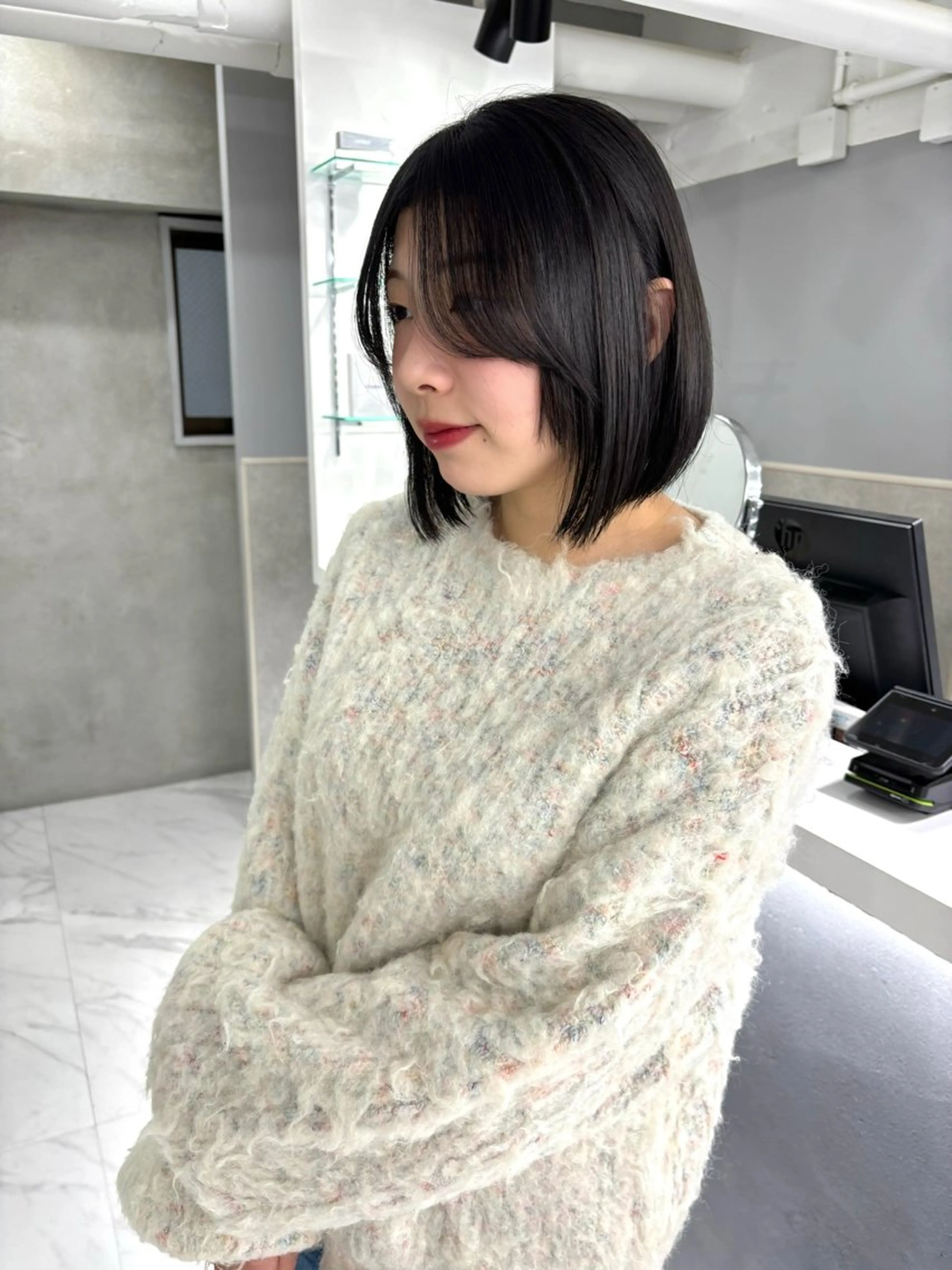 ショート カラー 透明感カラー ヘアカラー トリートメント Miyu🎀レイヤー ／透明感カラー🪽のヘアスタイル