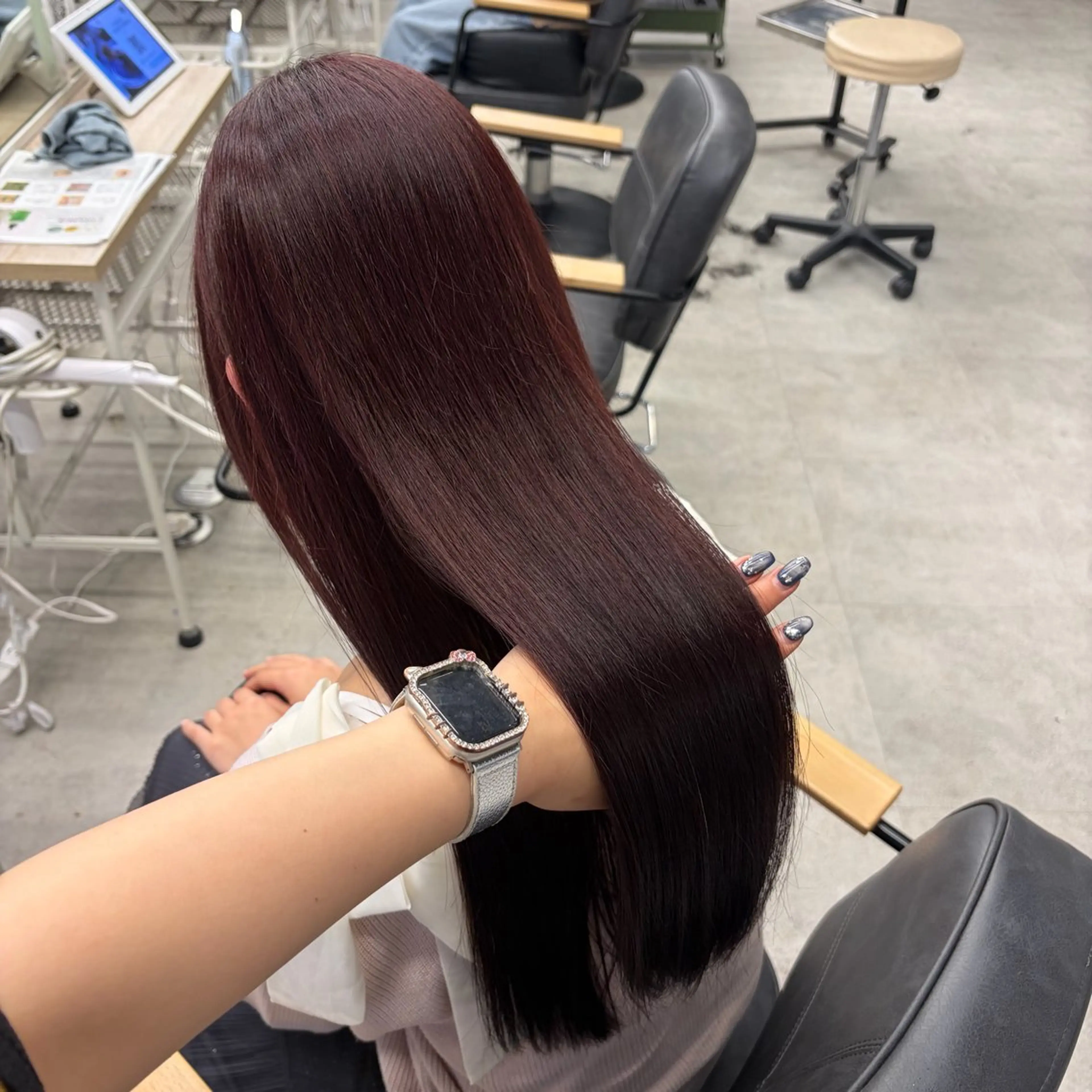 ロング カラー ヘアカラー ななみ.⋆𝜗𝜚 暖色艶カラー/まつパのヘアスタイル