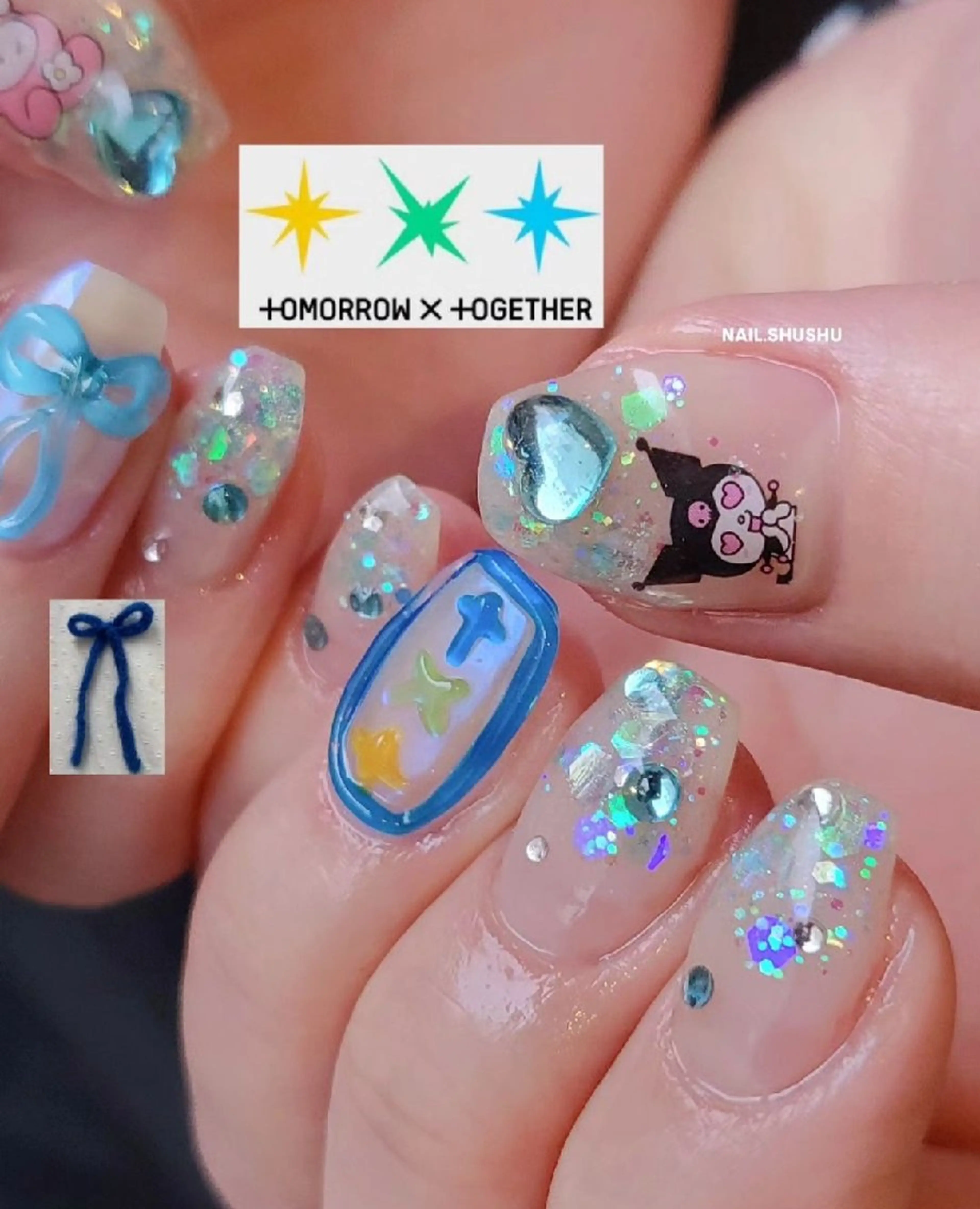 ネイル 3dパーツ/流行り 👧shushu❤️のネイルデザイン