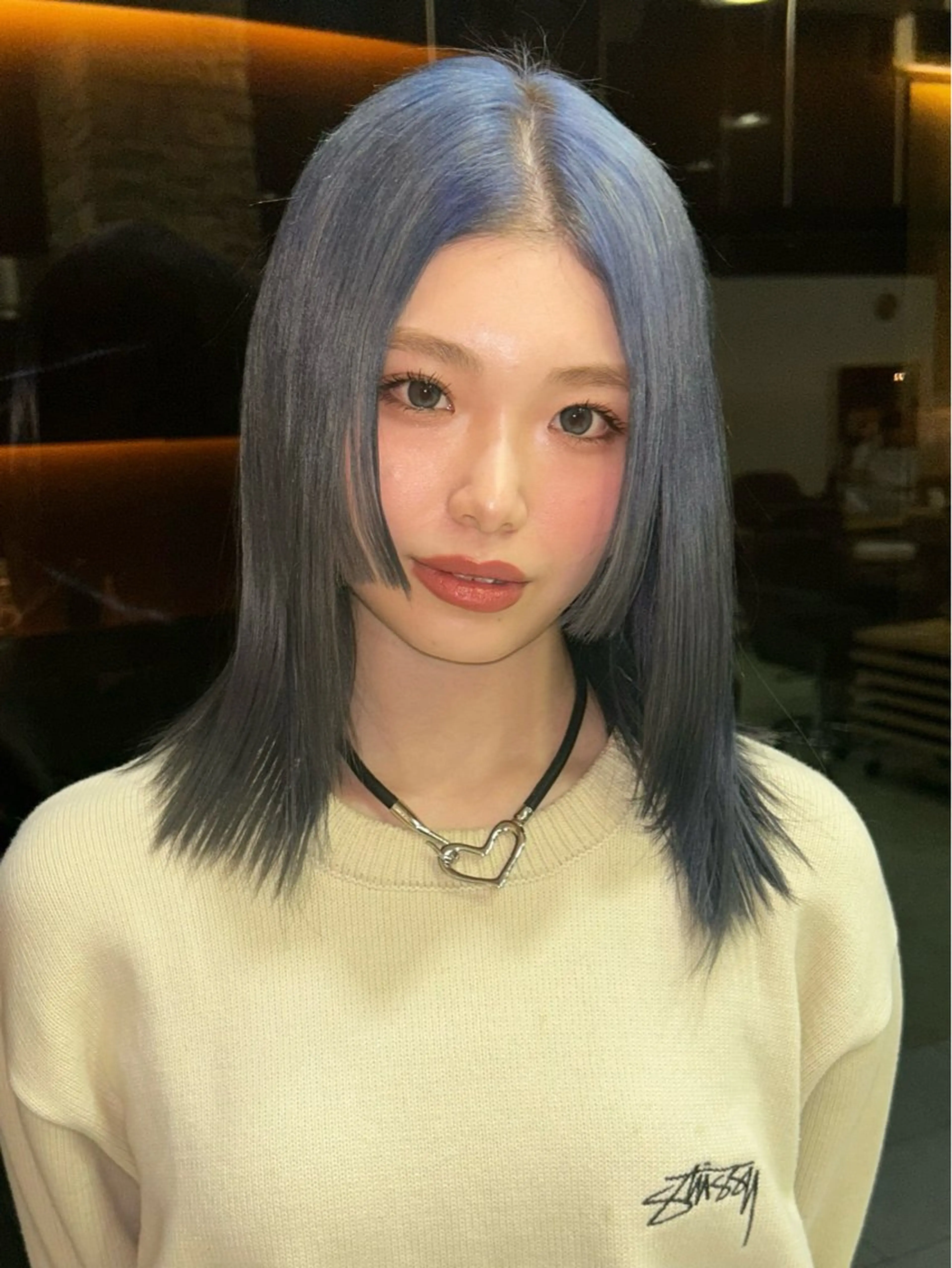 ミディアム レイヤー／マツエク 💋𝑨𝑵𝑵𝑨のヘアスタイル