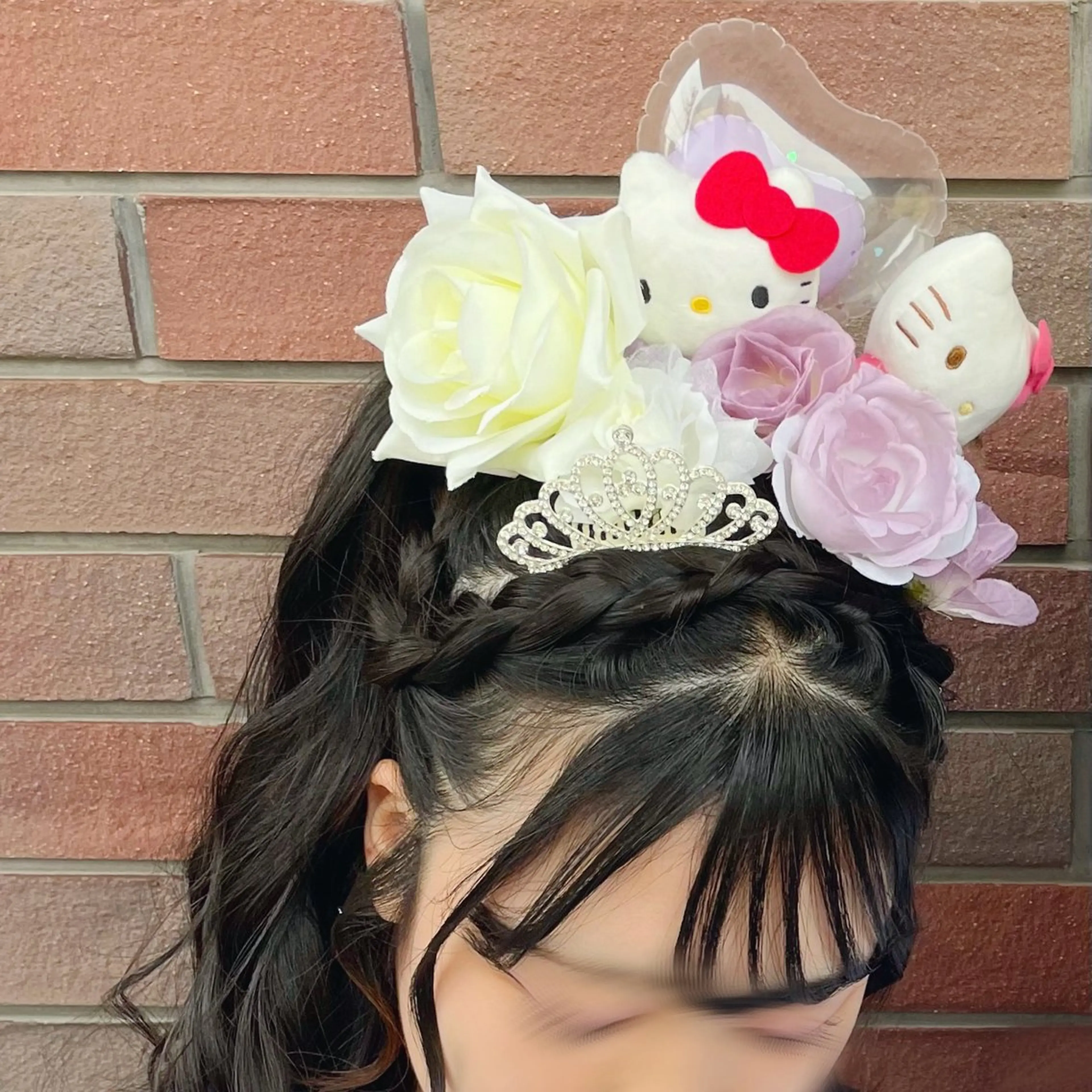 ロング ヘアアレンジ カチューシャ 古沢 みづきのヘアスタイル