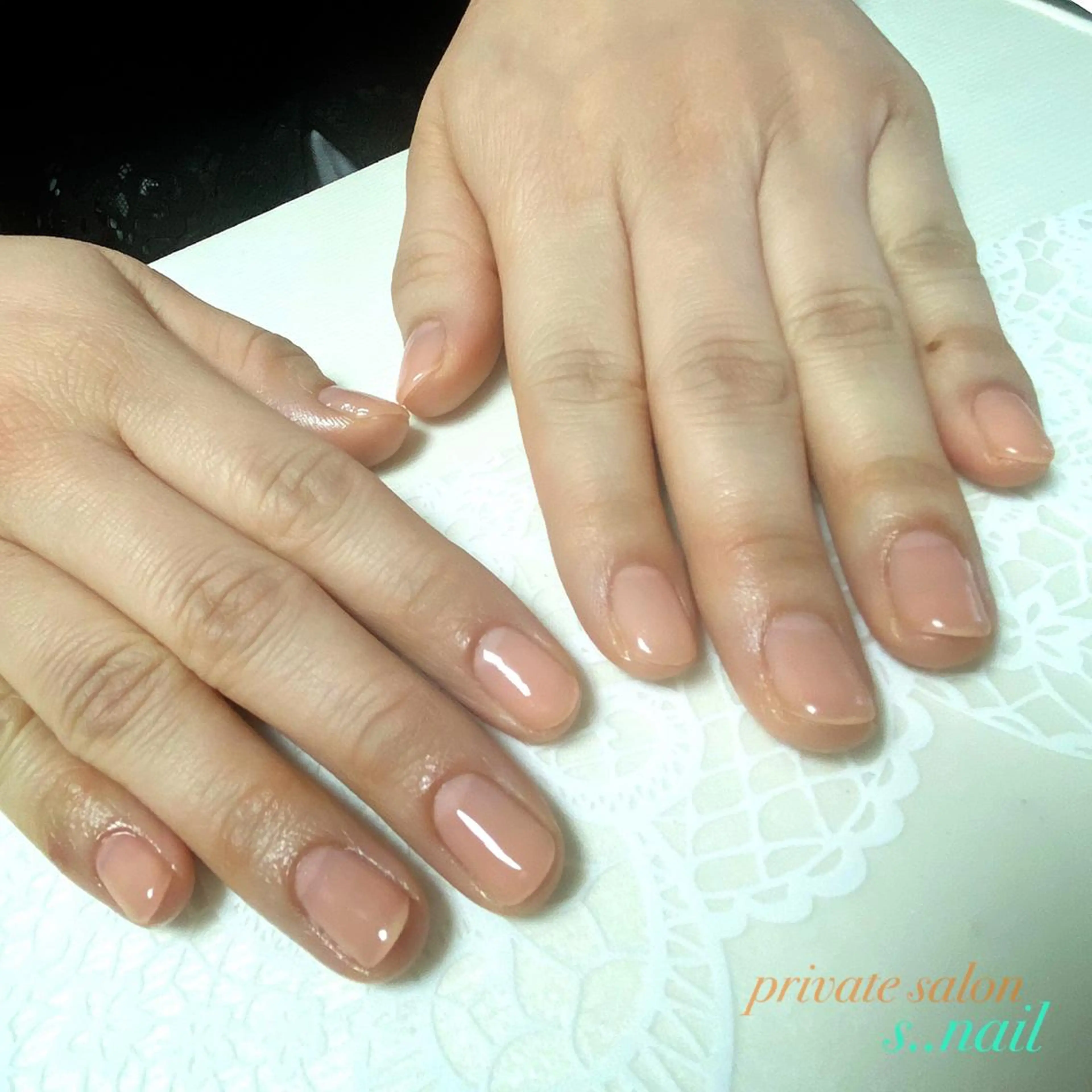ネイル クリアネイル ワンカラーネイル ハンドネイル フットネイル s..nail / MORITAのネイルデザイン