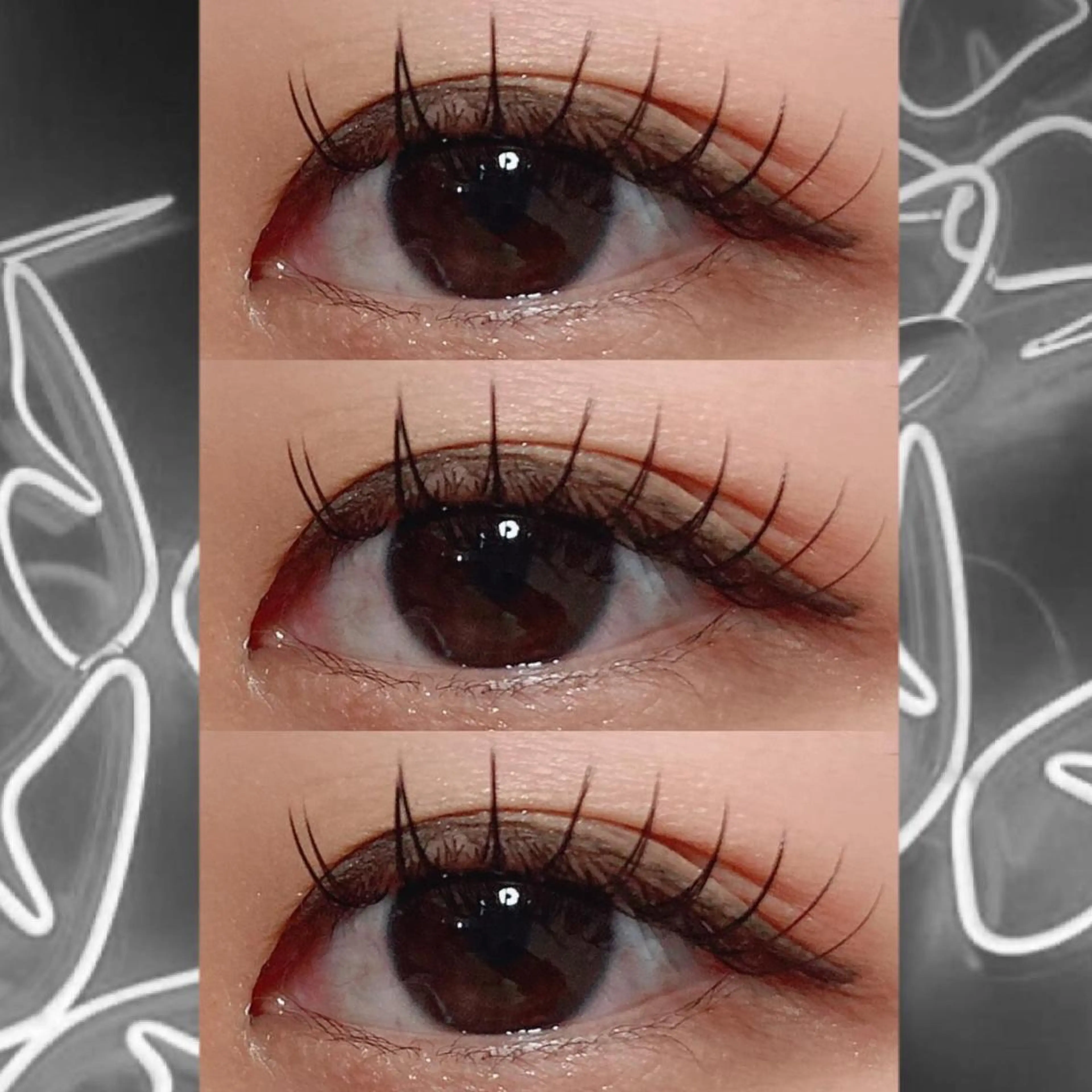 マツエク・マツパ フラットラッシュ 韓国風マツエク まつげパーマ 一重×まつ毛パーマ マツエク orihara𐙚 まつげパーマ/眉毛のマツエク・マツパデザイン