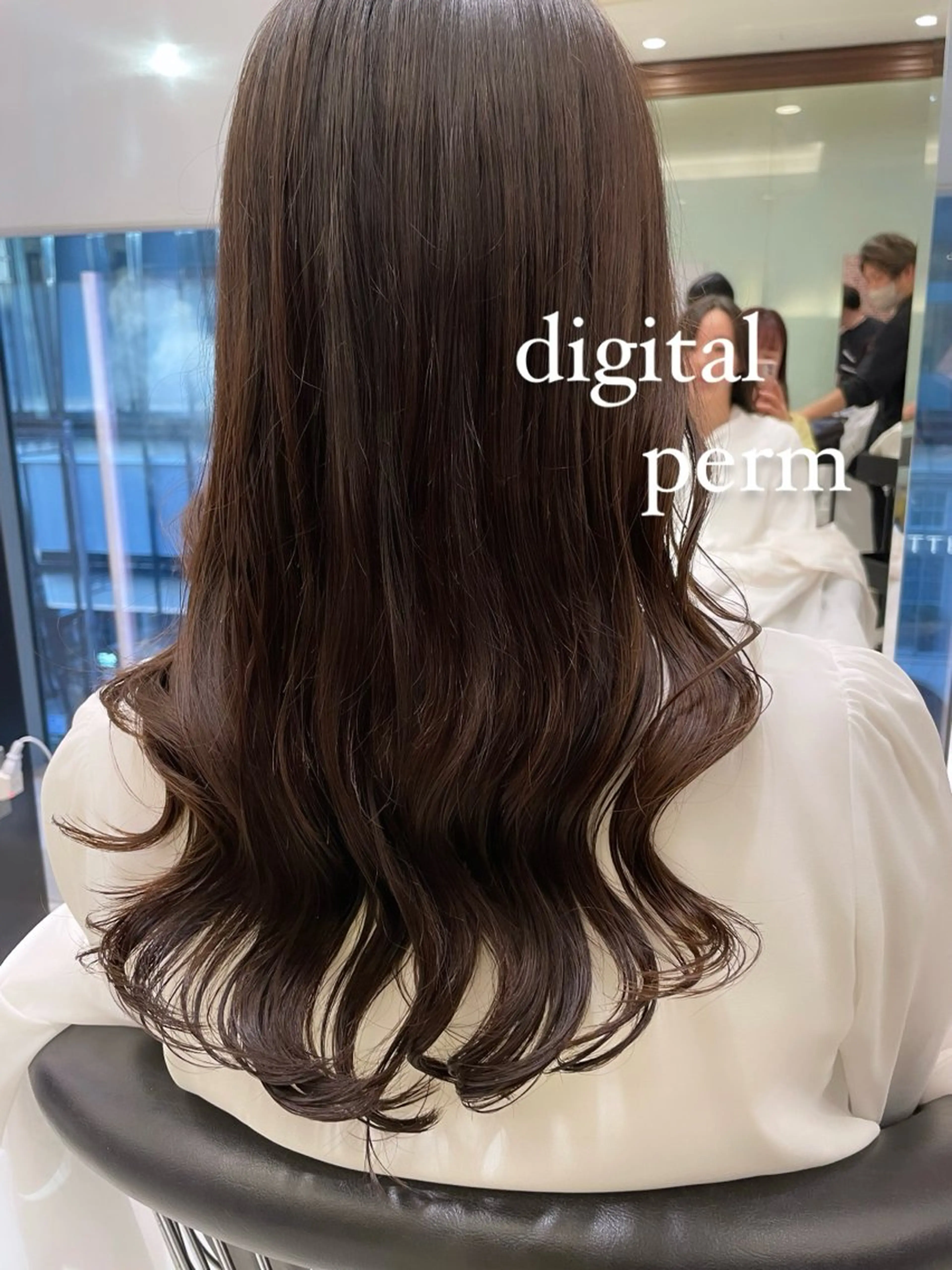 ロング パーマ 韓国風ヘア デジタルパーマ プードルパーマ カット パーマ ボブパーマ 🌷ヨシカワハナコのヘアスタイル