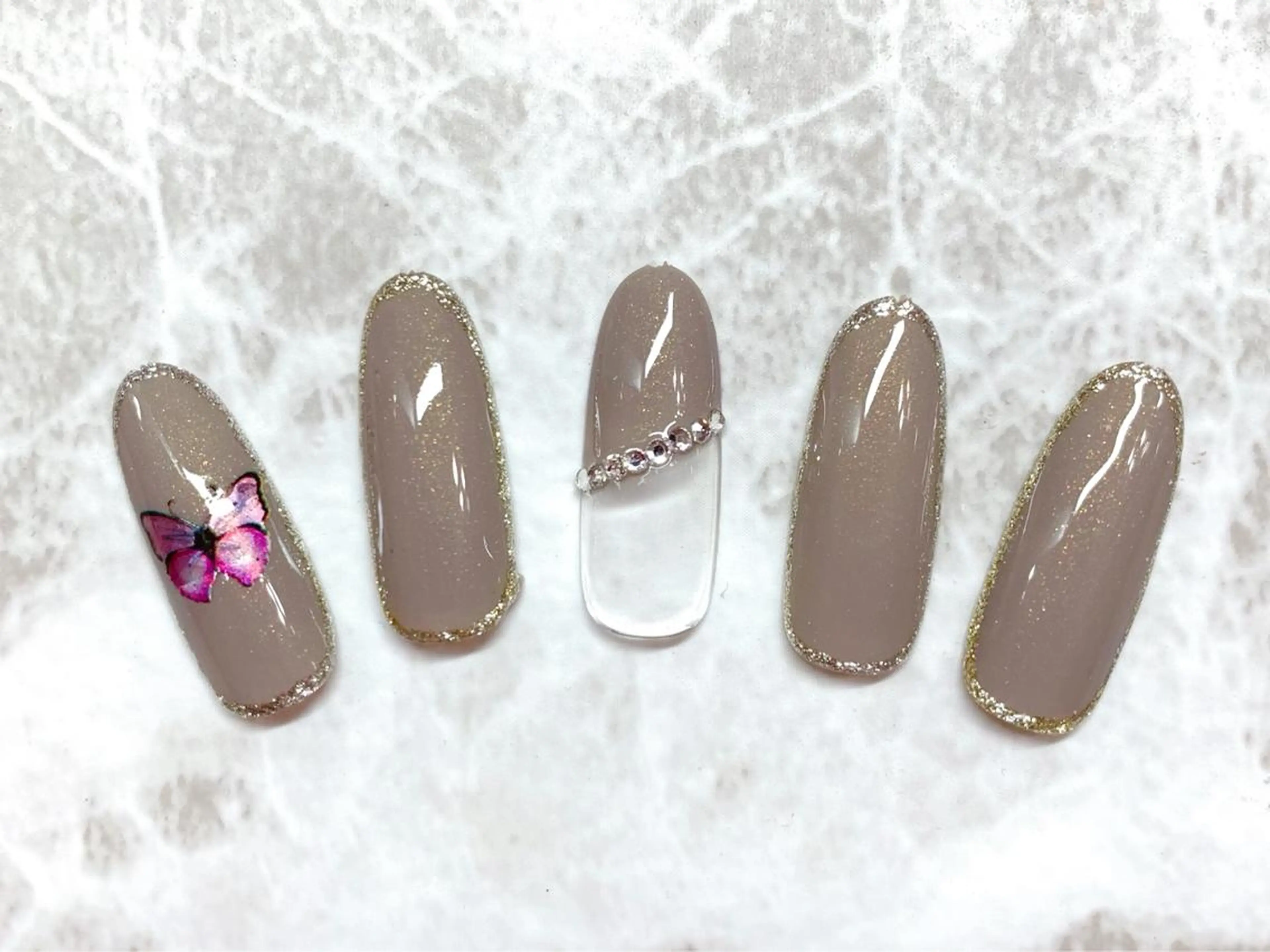 ネイル ハンドネイル マジック ミラーのネイルデザイン